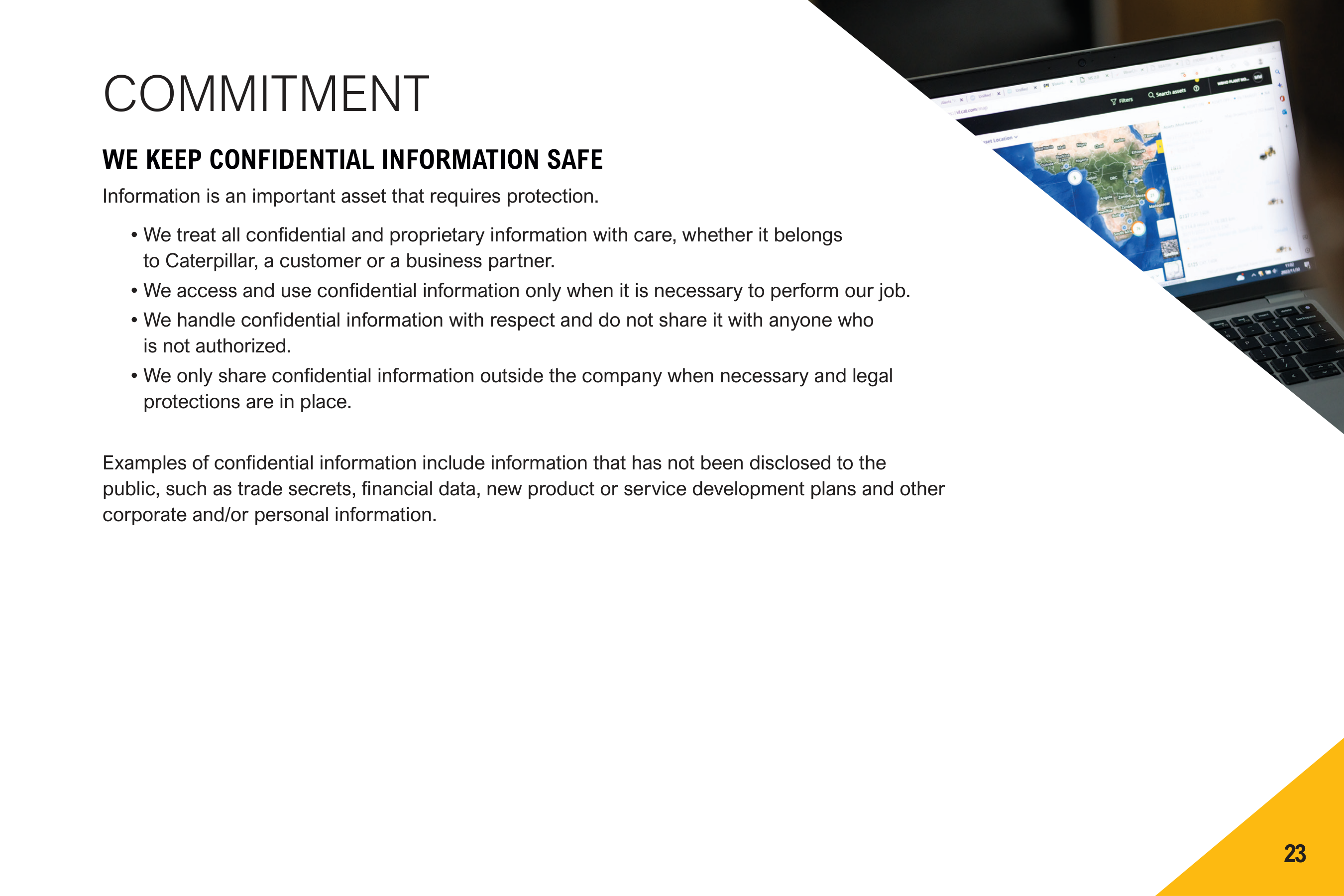 Caterpillar Company Code of Conduct Handbook — page 25