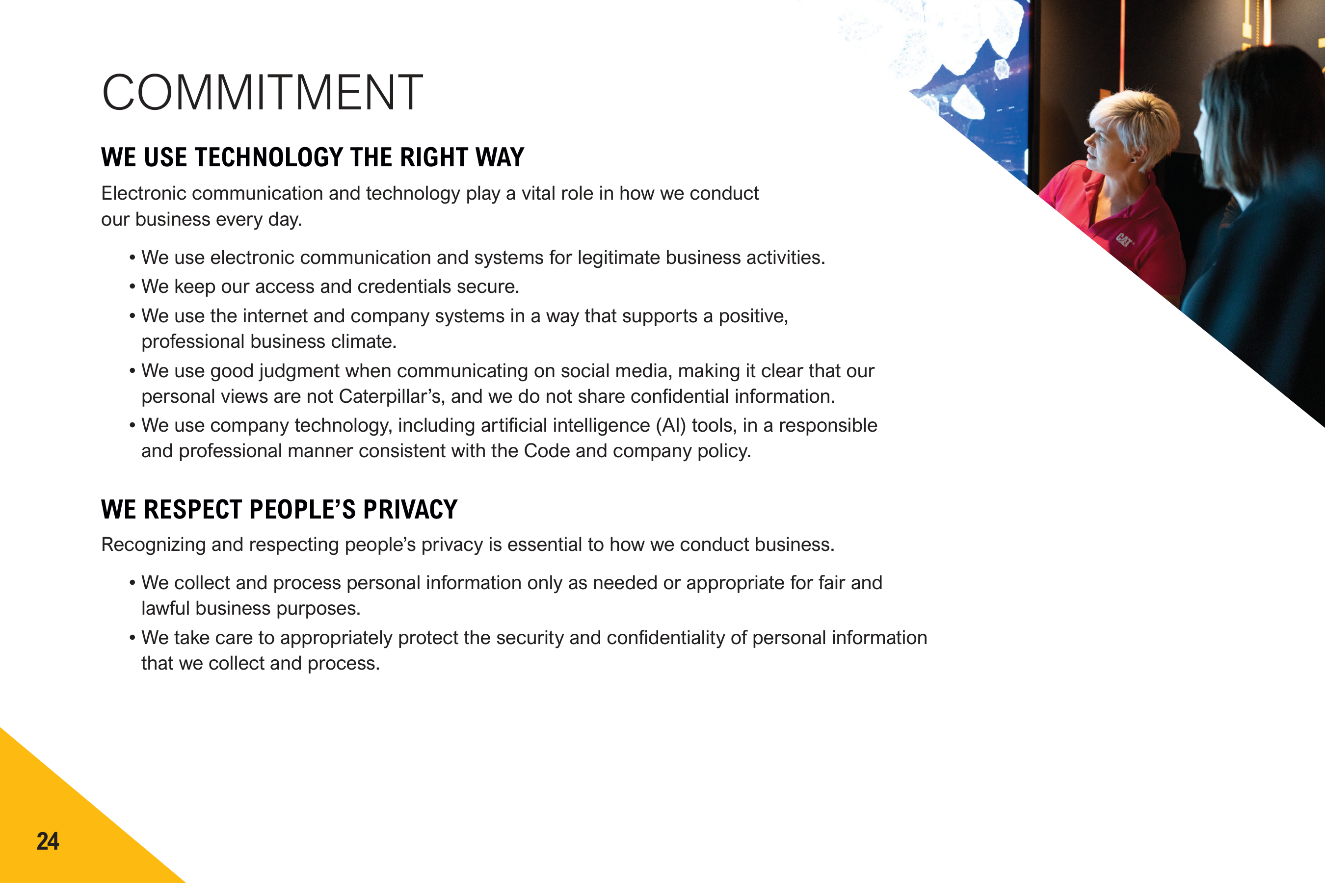 Caterpillar Company Code of Conduct Handbook — page 26