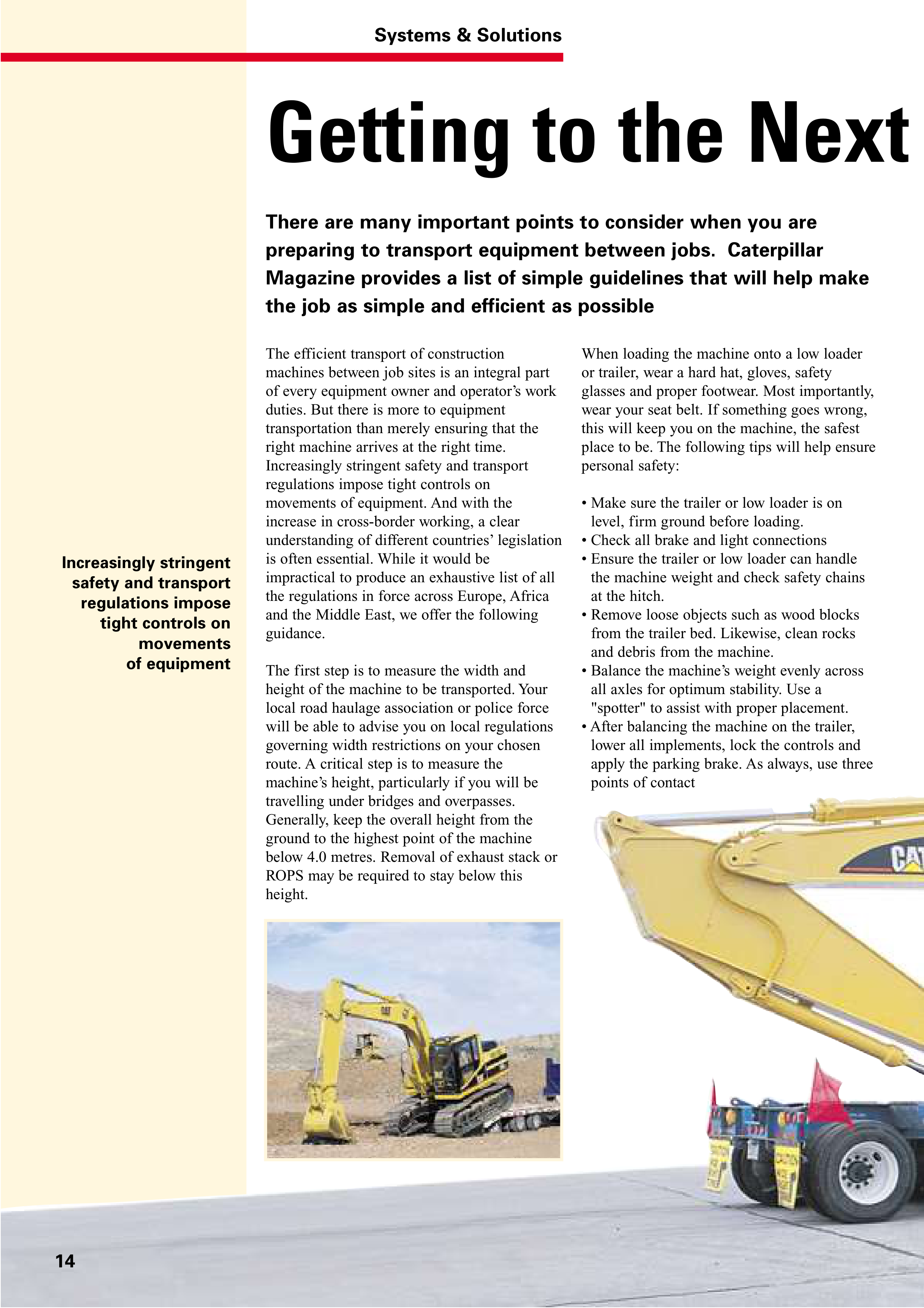 Caterpillar Heavy Equipment Magazine — page 14