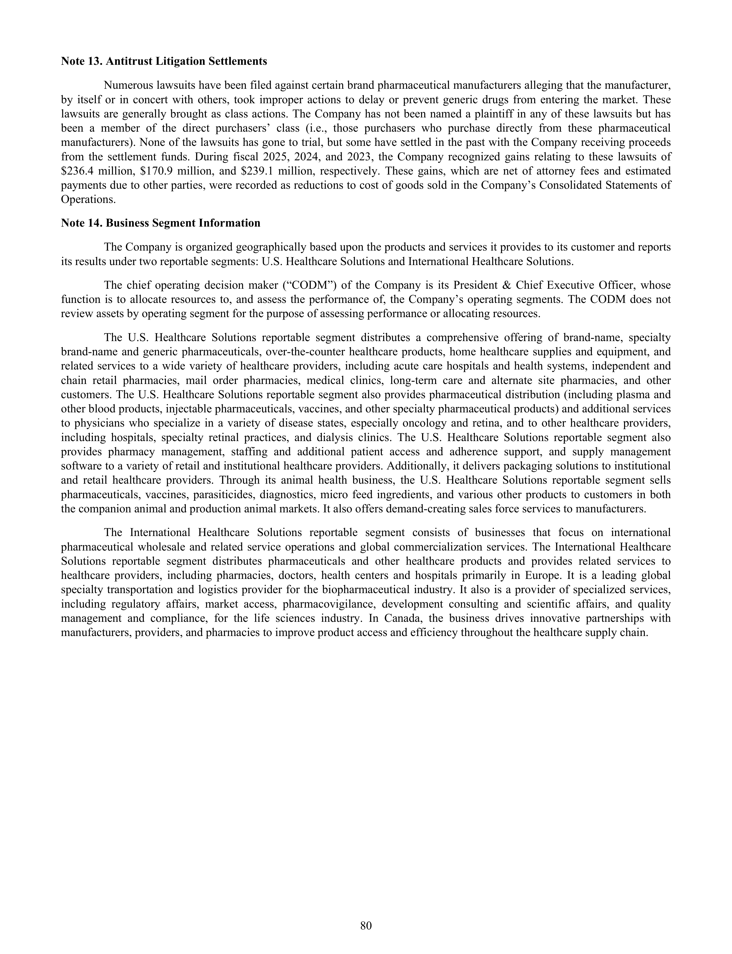 Cencora Annual Report — page 102