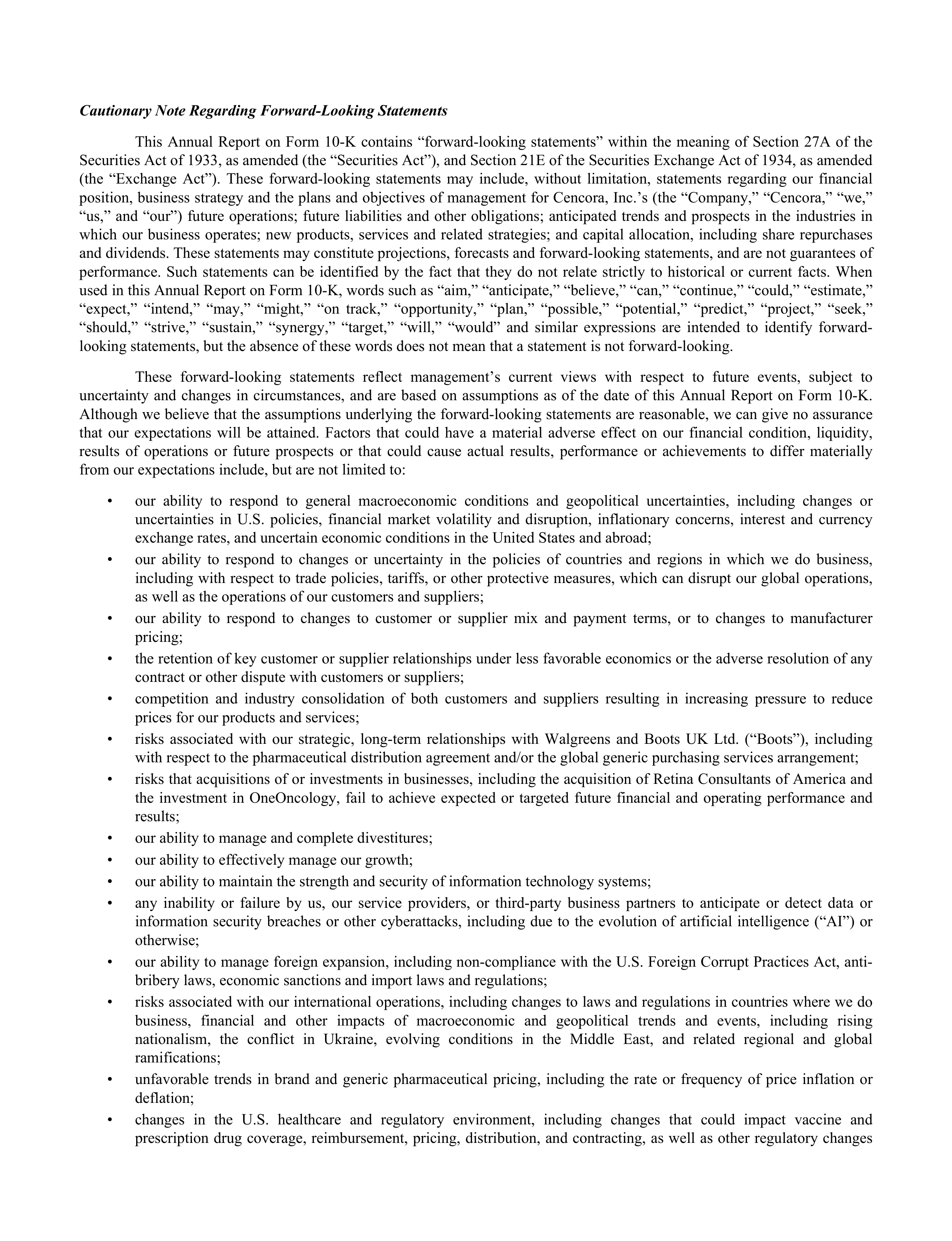 Cencora Annual Report — page 21