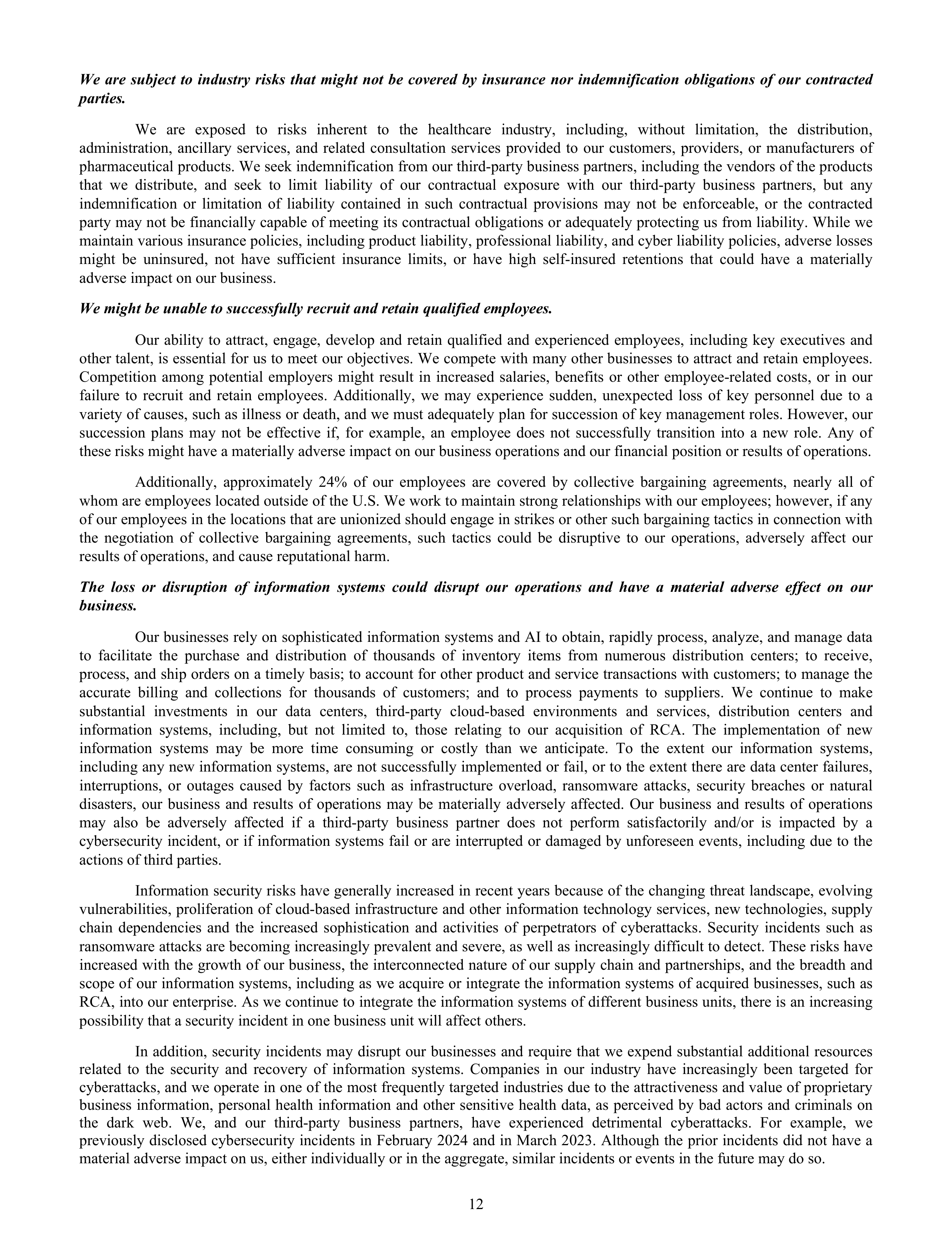 Cencora Annual Report — page 34