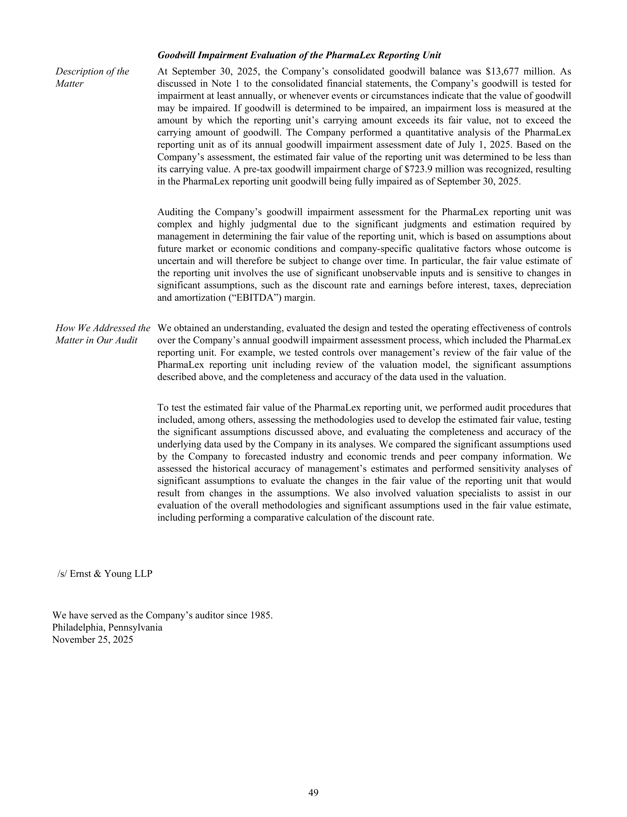 Cencora Annual Report — page 71