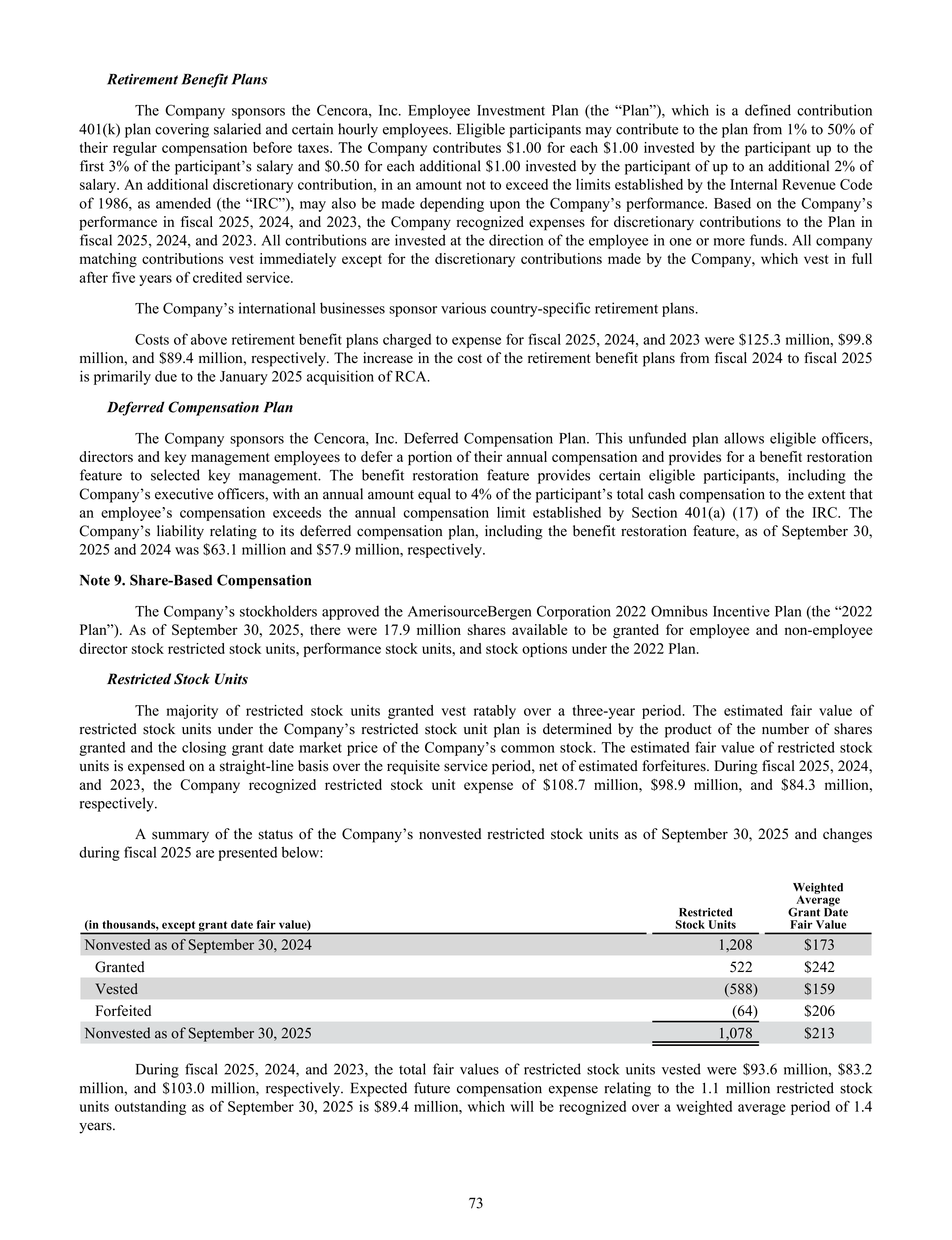Cencora Annual Report — page 95