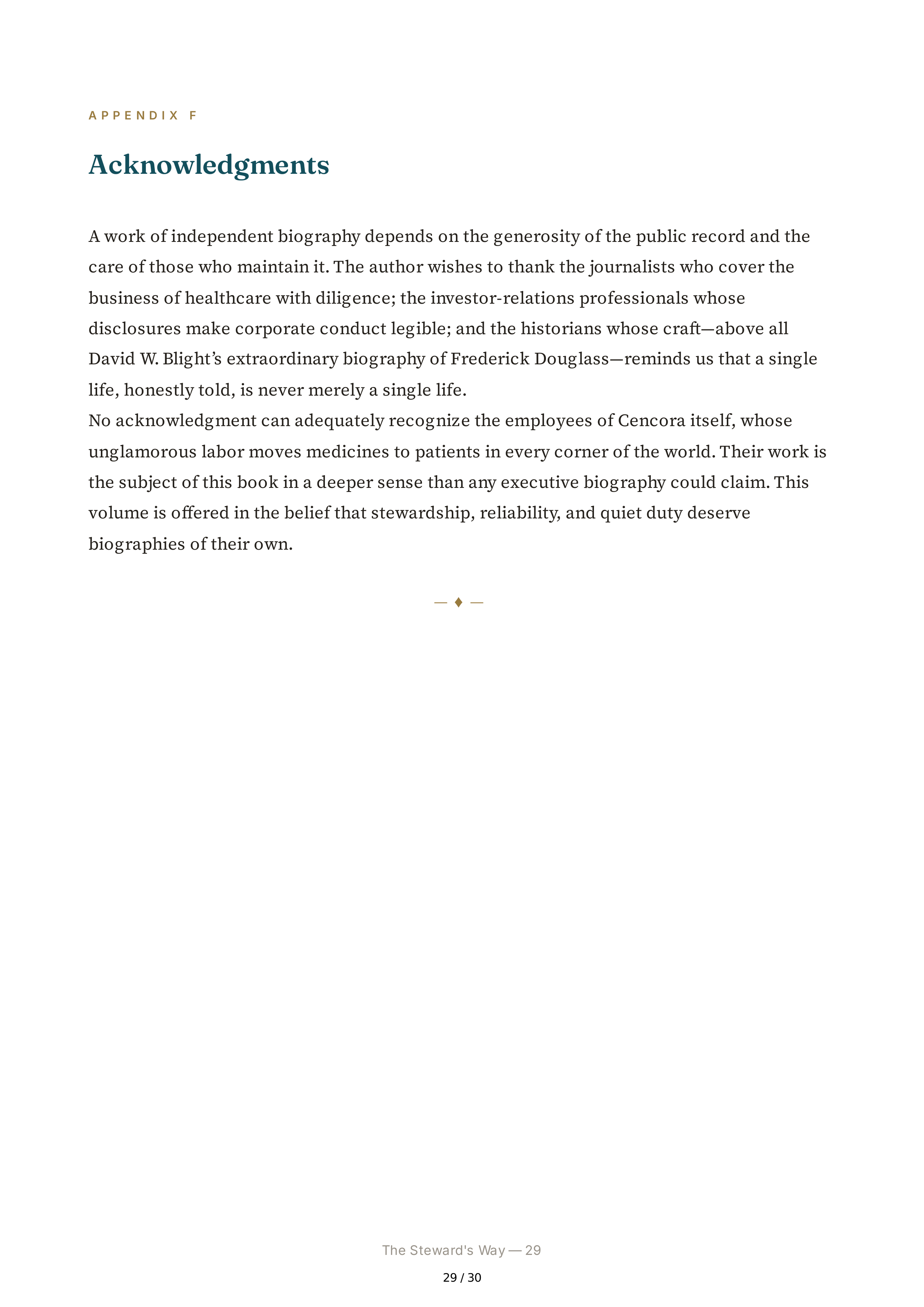 Cencora CEO Robert P. Bob Mauch Biography — page 29