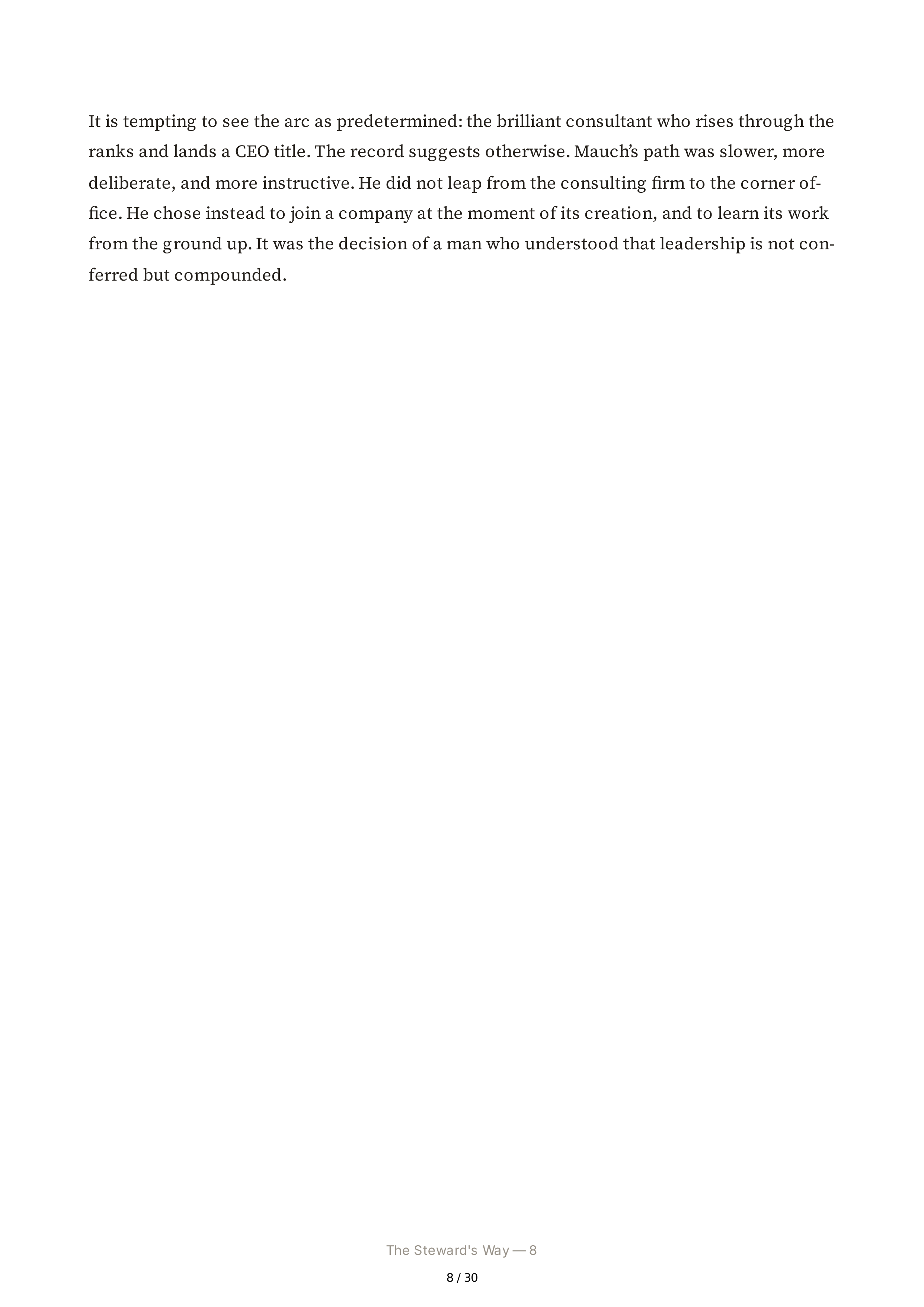 Cencora CEO Robert P. Bob Mauch Biography — page 8