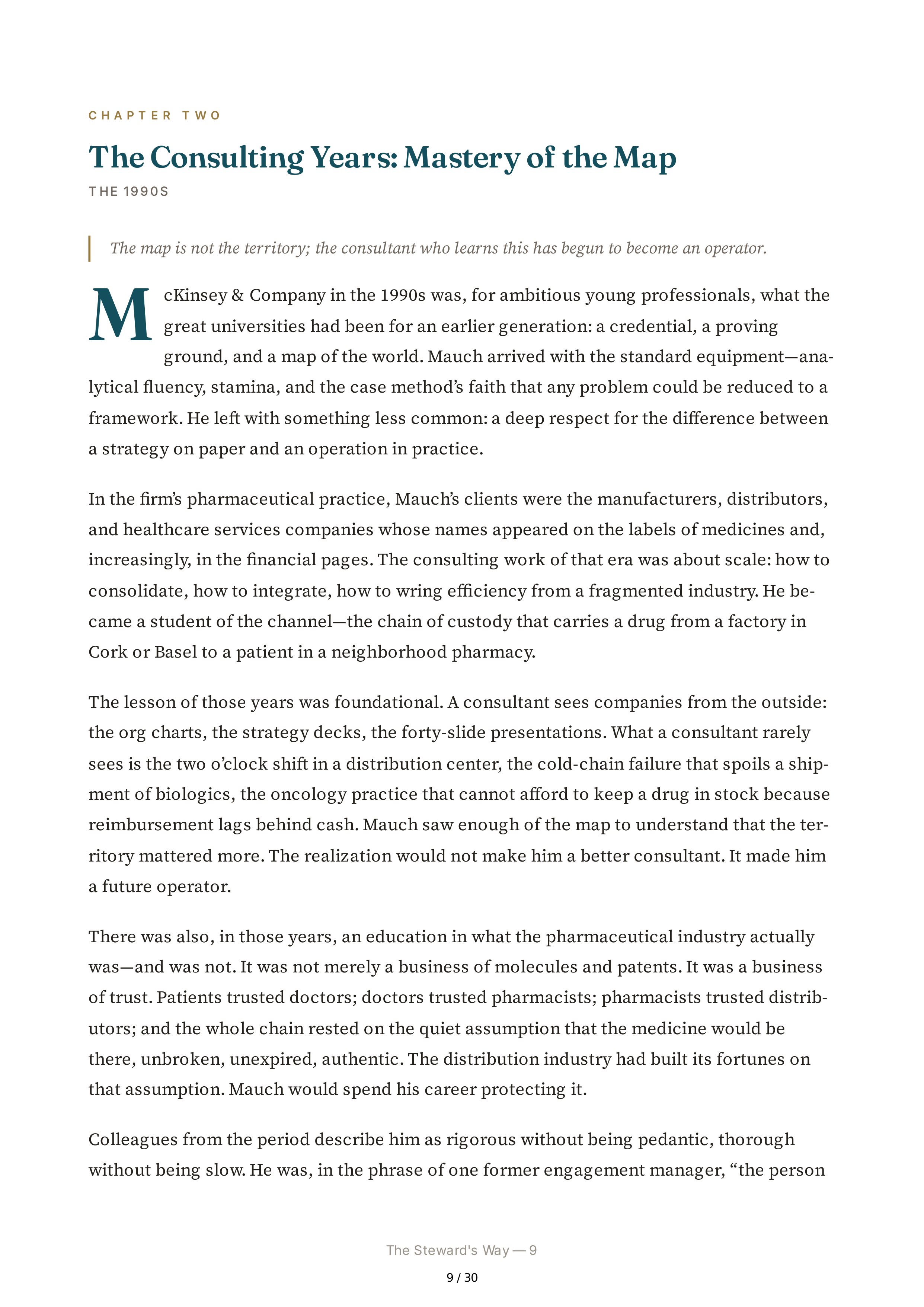 Cencora CEO Robert P. Bob Mauch Biography — page 9