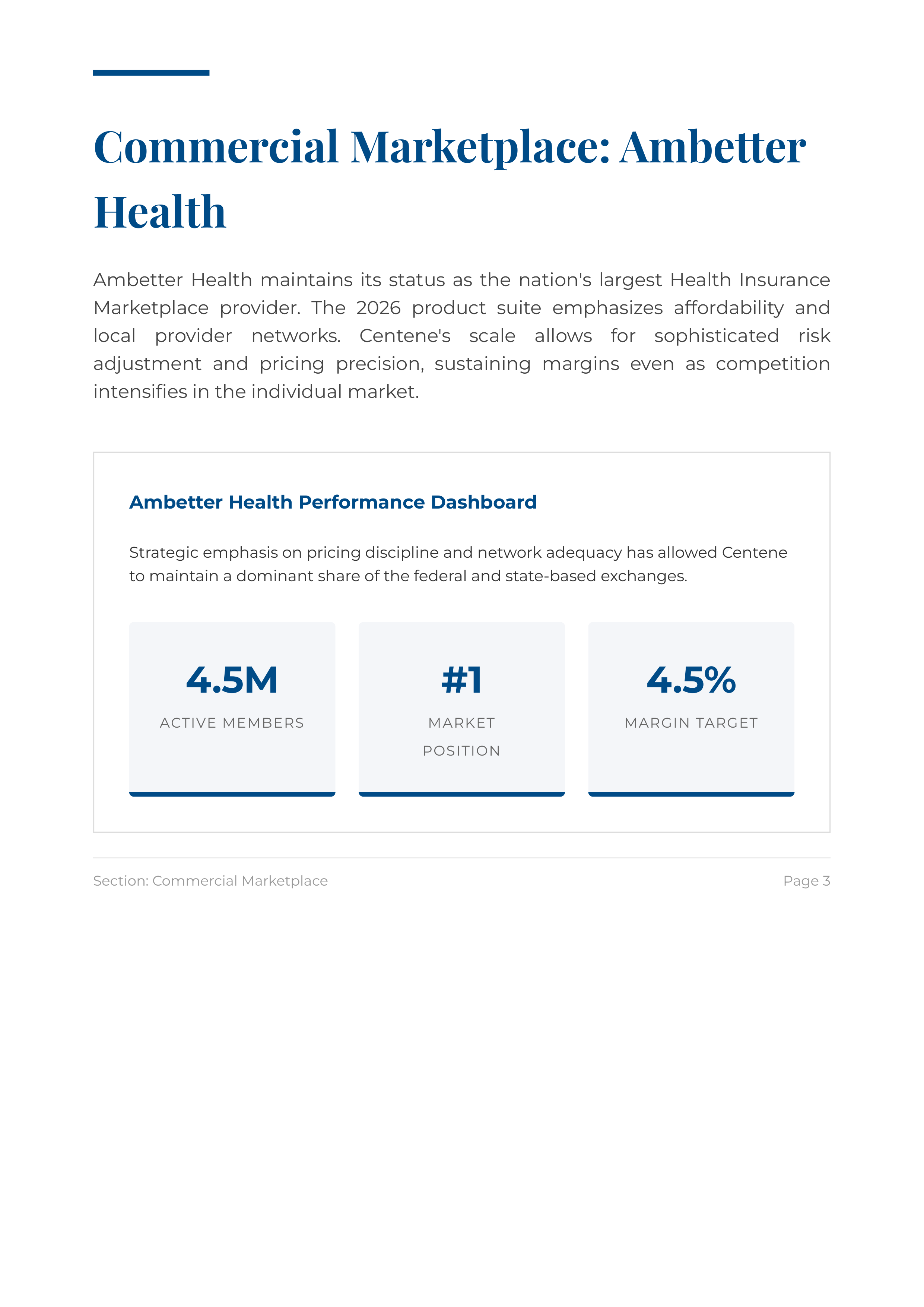 Centene Corporation’s Government-Sponsored Managed Care Membership and Insurance Product Portfolio — page 4
