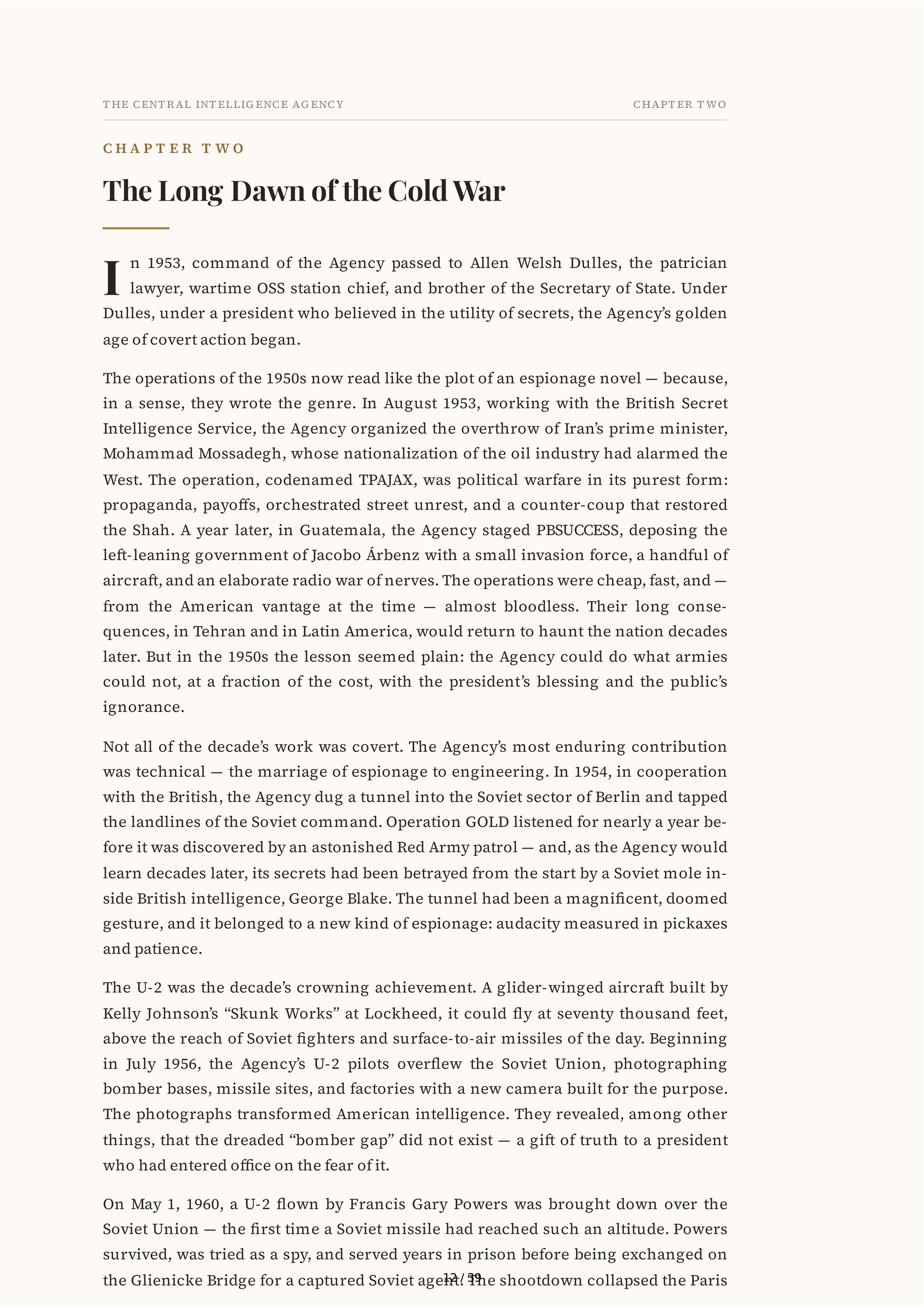 Central Intelligence Agency (CIA) The Ghost Biography — page 12
