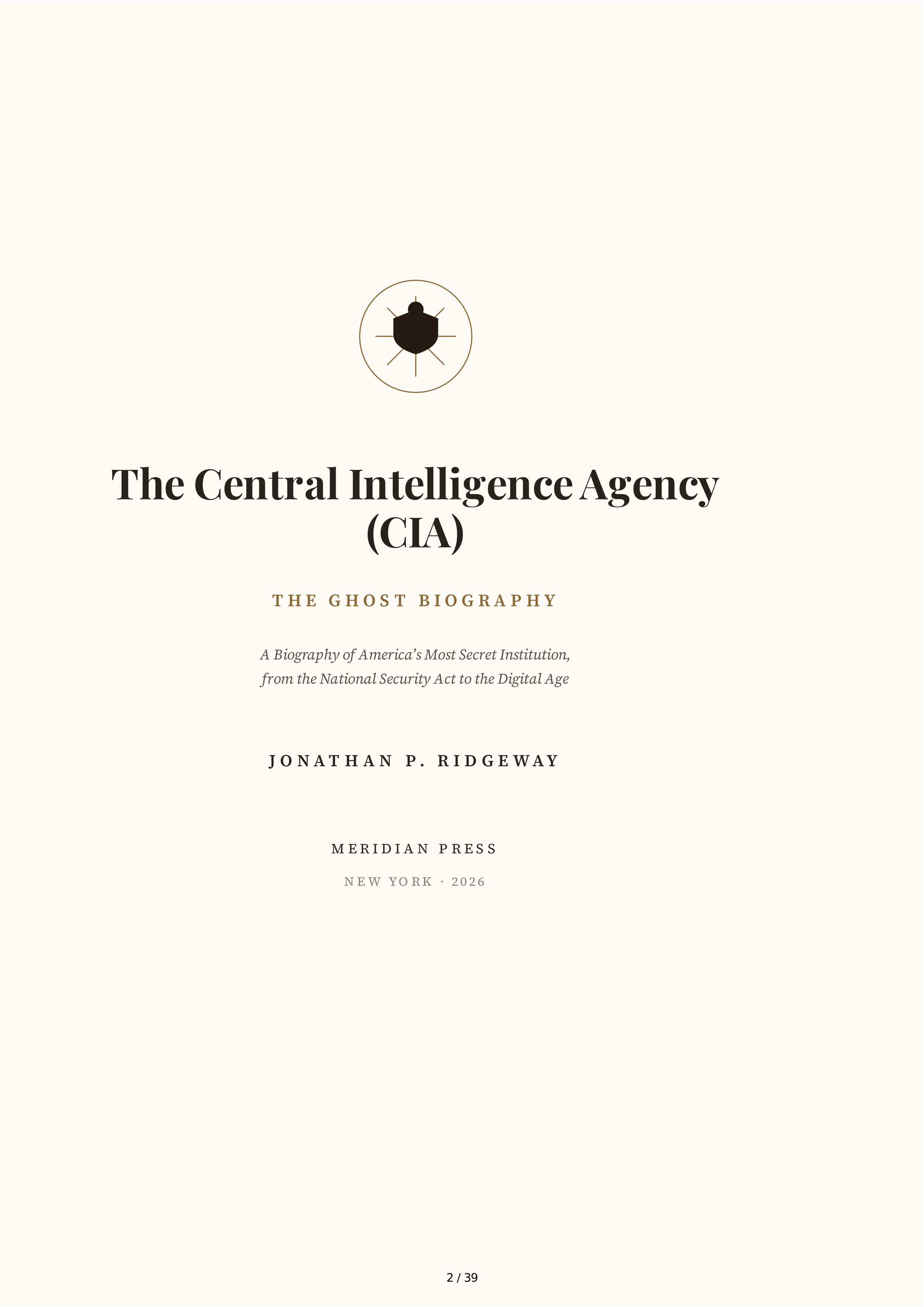 Central Intelligence Agency (CIA) The Ghost Biography — page 2
