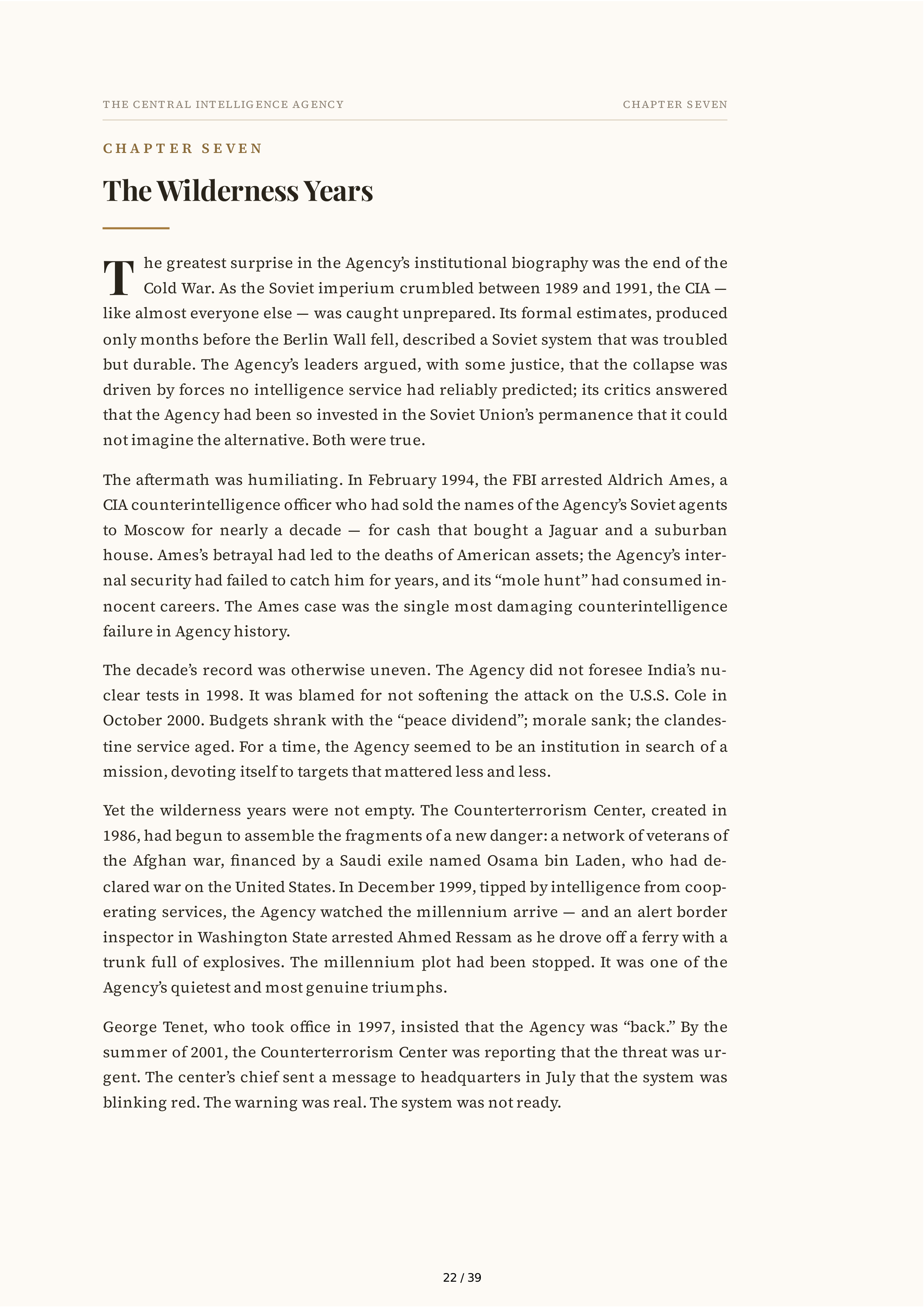 Central Intelligence Agency (CIA) The Ghost Biography — page 22