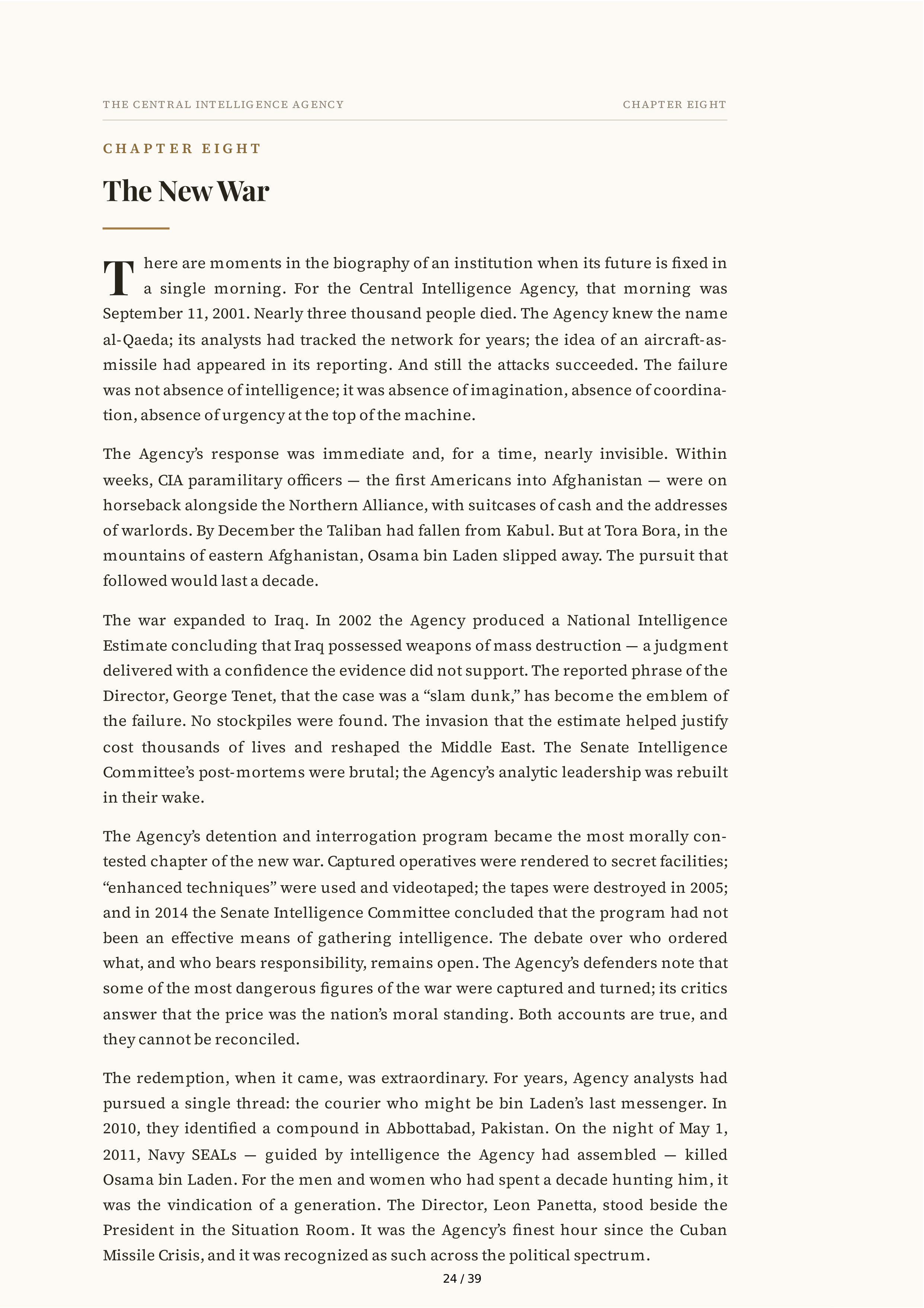 Central Intelligence Agency (CIA) The Ghost Biography — page 24