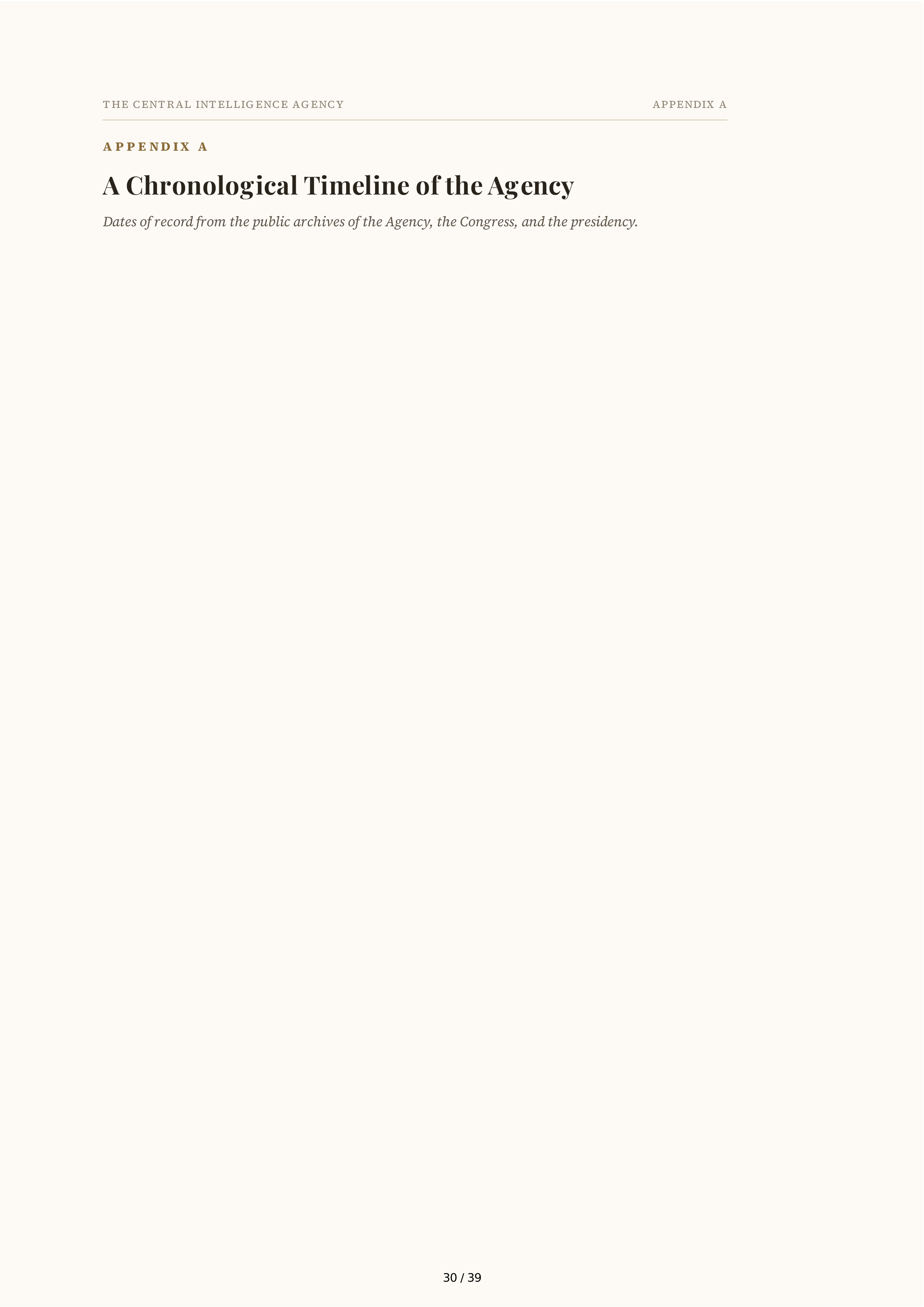 Central Intelligence Agency (CIA) The Ghost Biography — page 30