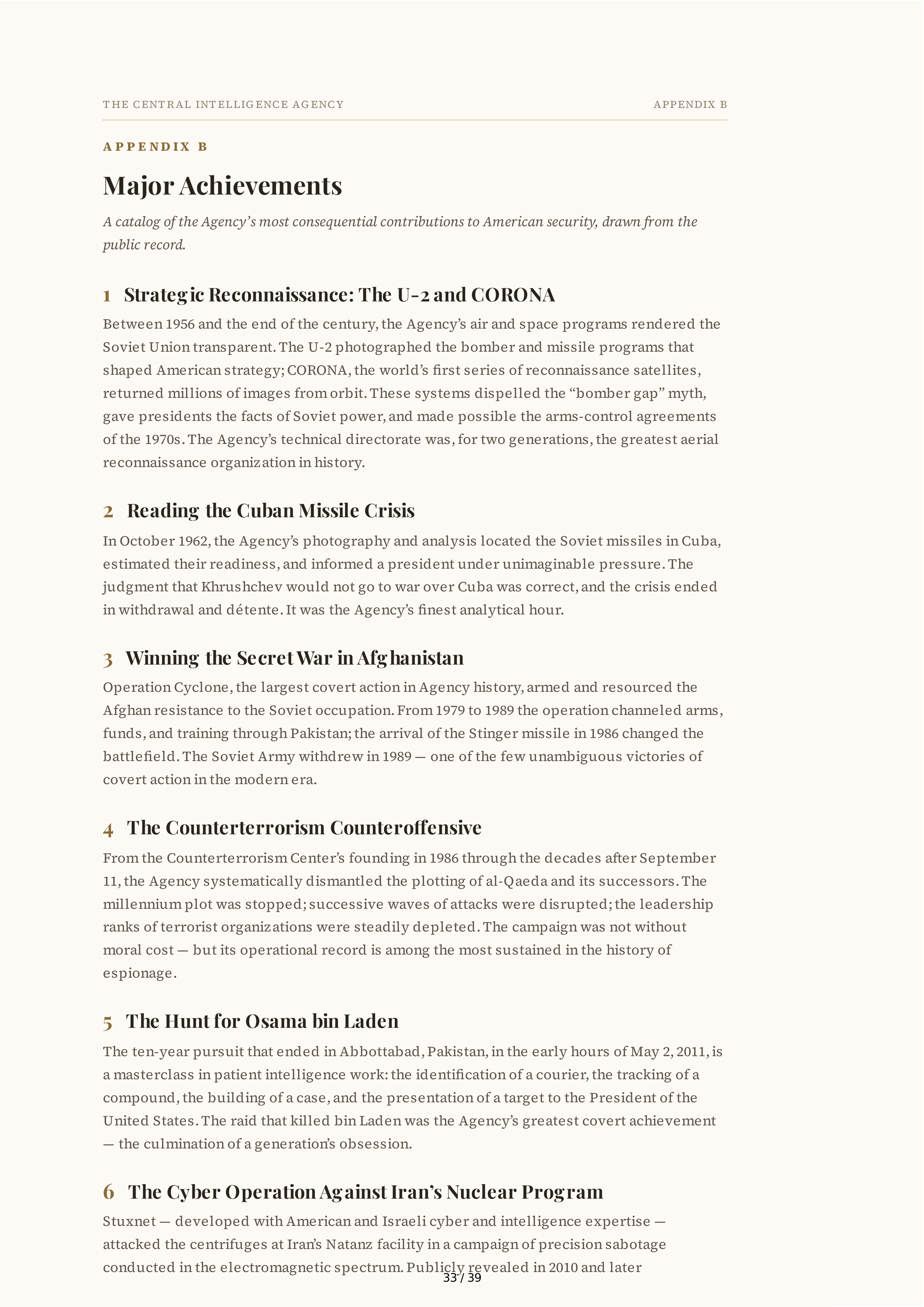 Central Intelligence Agency (CIA) The Ghost Biography — page 33