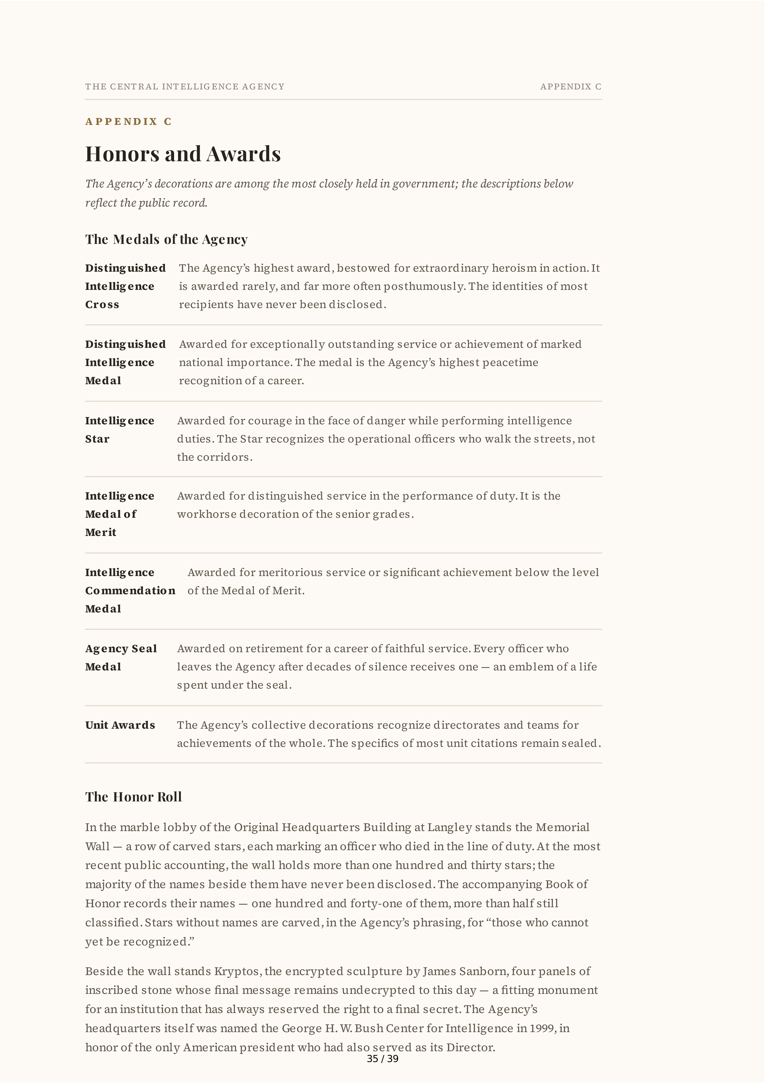 Central Intelligence Agency (CIA) The Ghost Biography — page 35