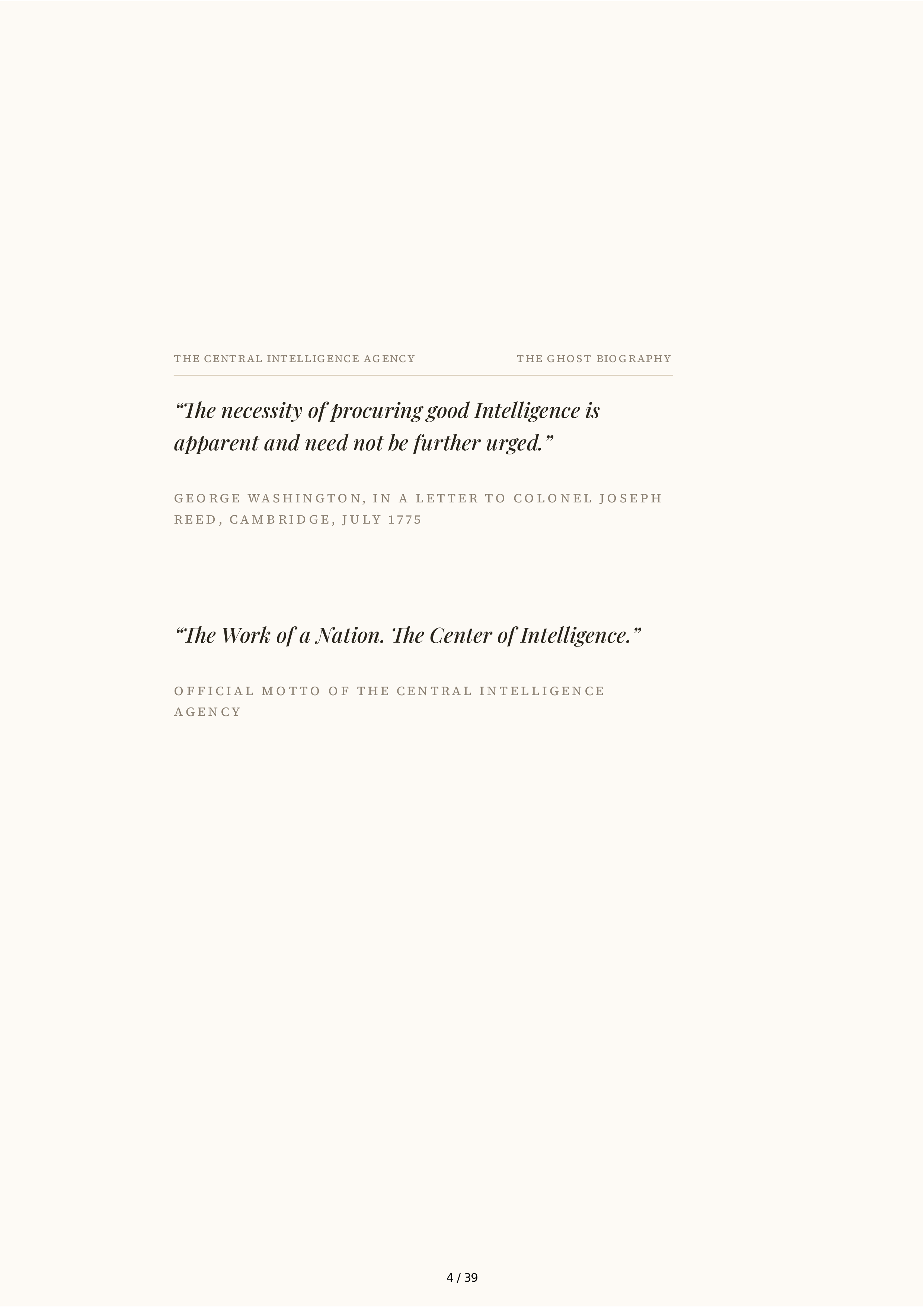 Central Intelligence Agency (CIA) The Ghost Biography — page 4