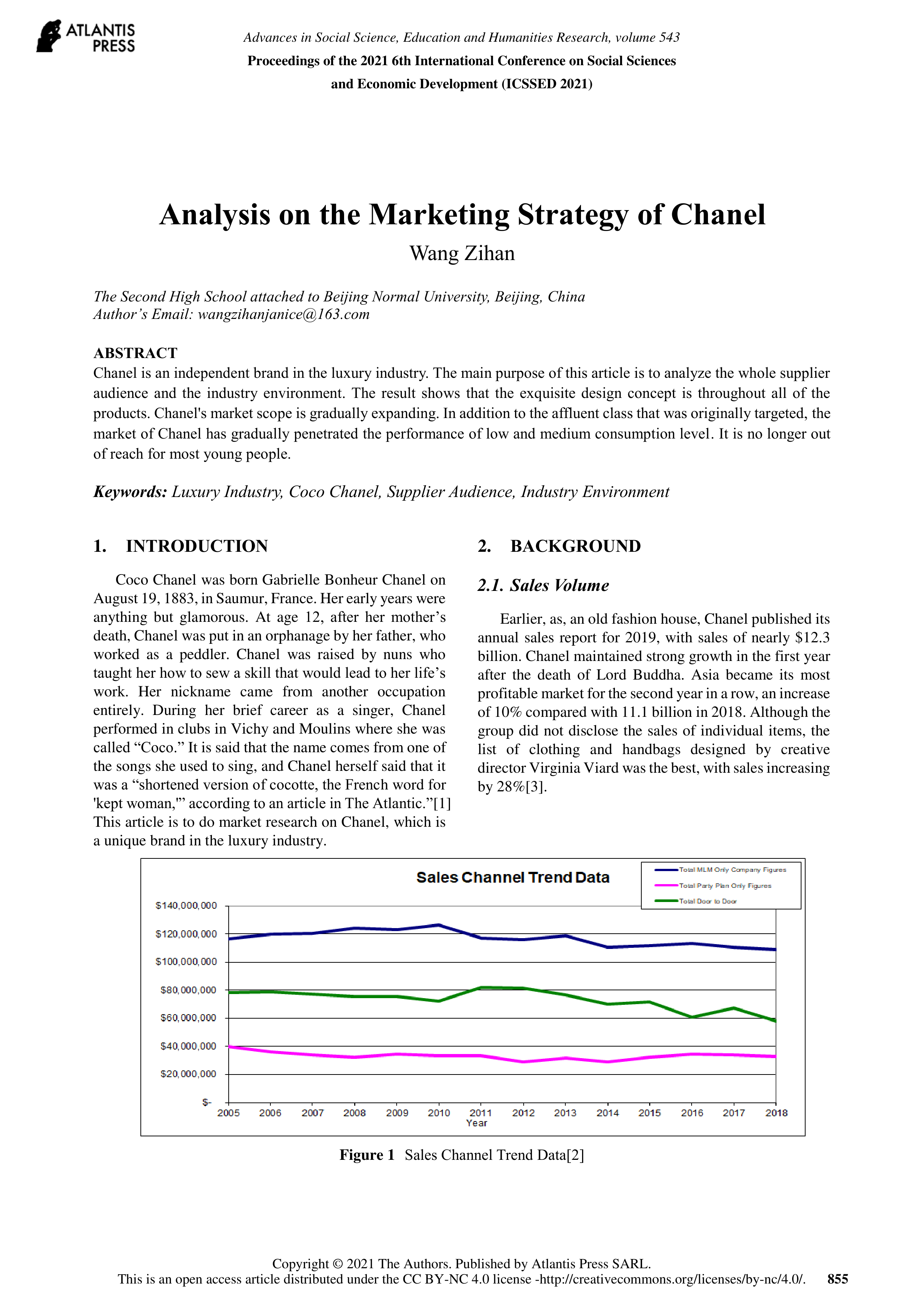Chanel Marketing Strategy — page 1