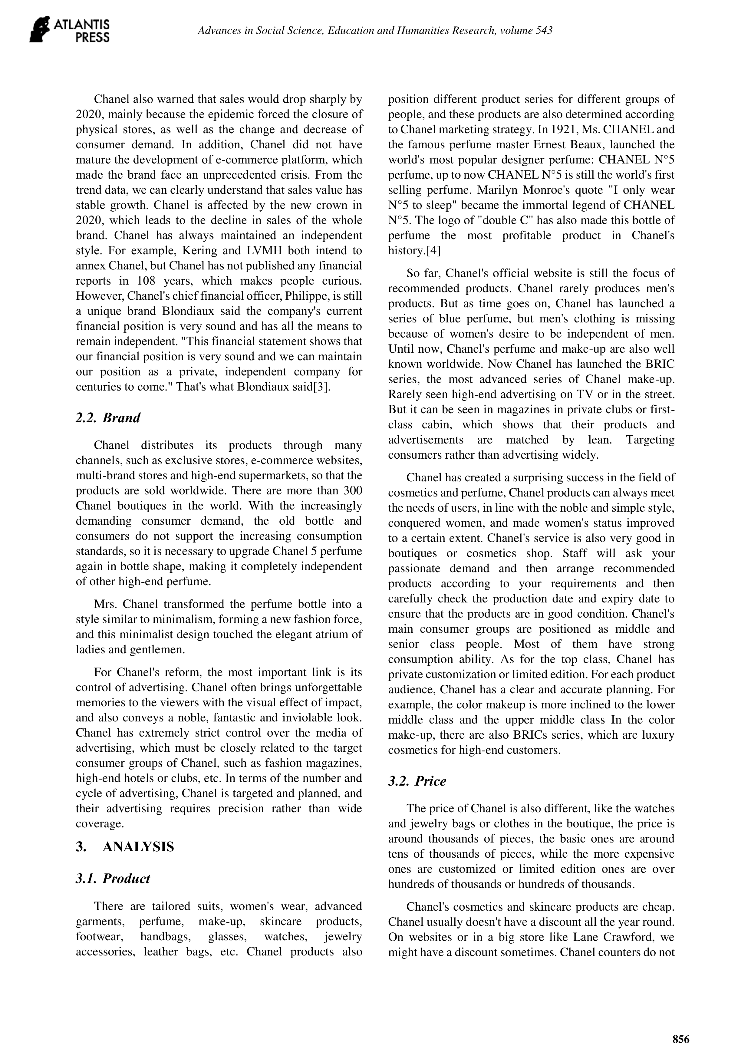 Chanel Marketing Strategy — page 2