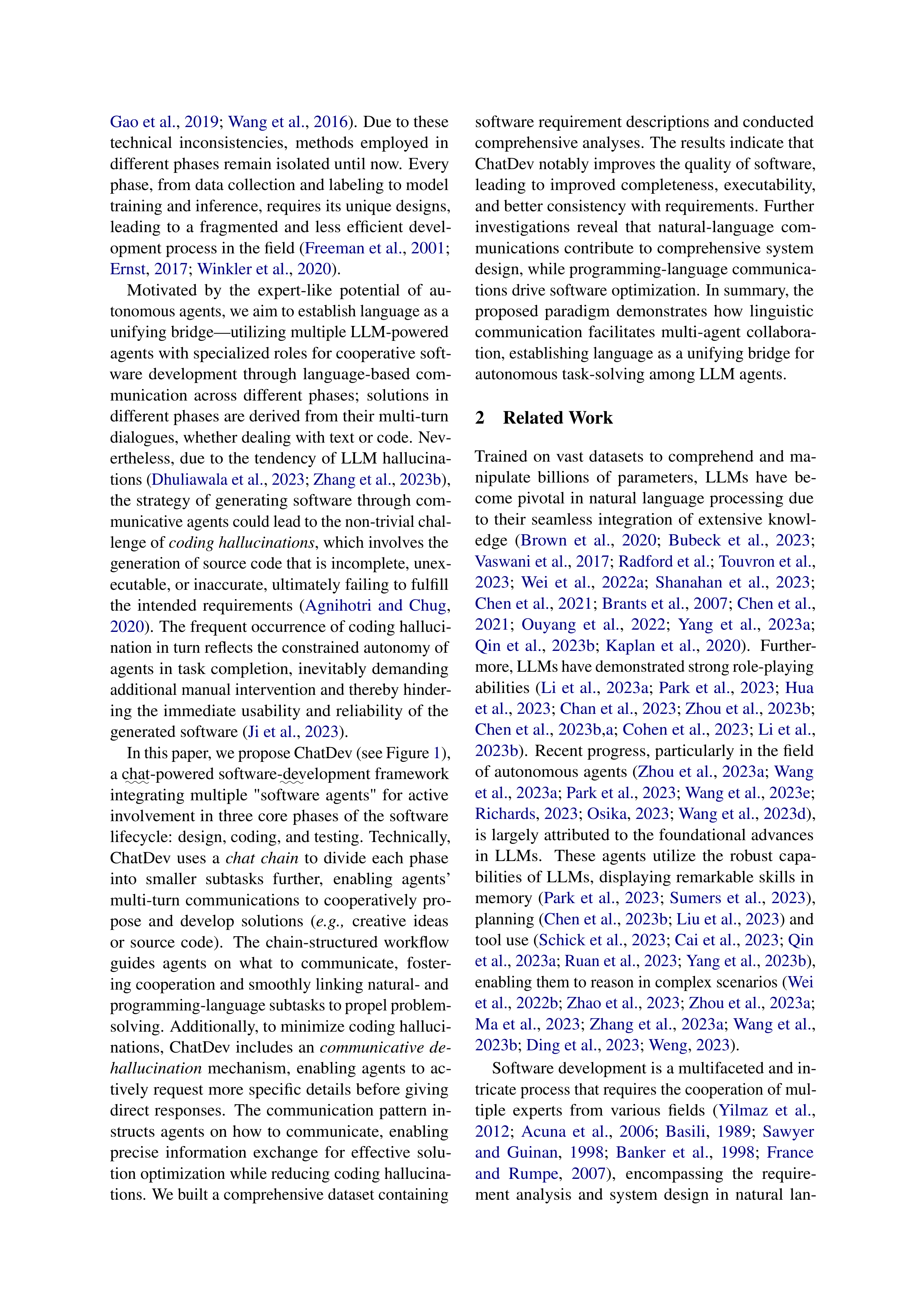 ChatDev AI Agent for Collaborative Software Development — page 2
