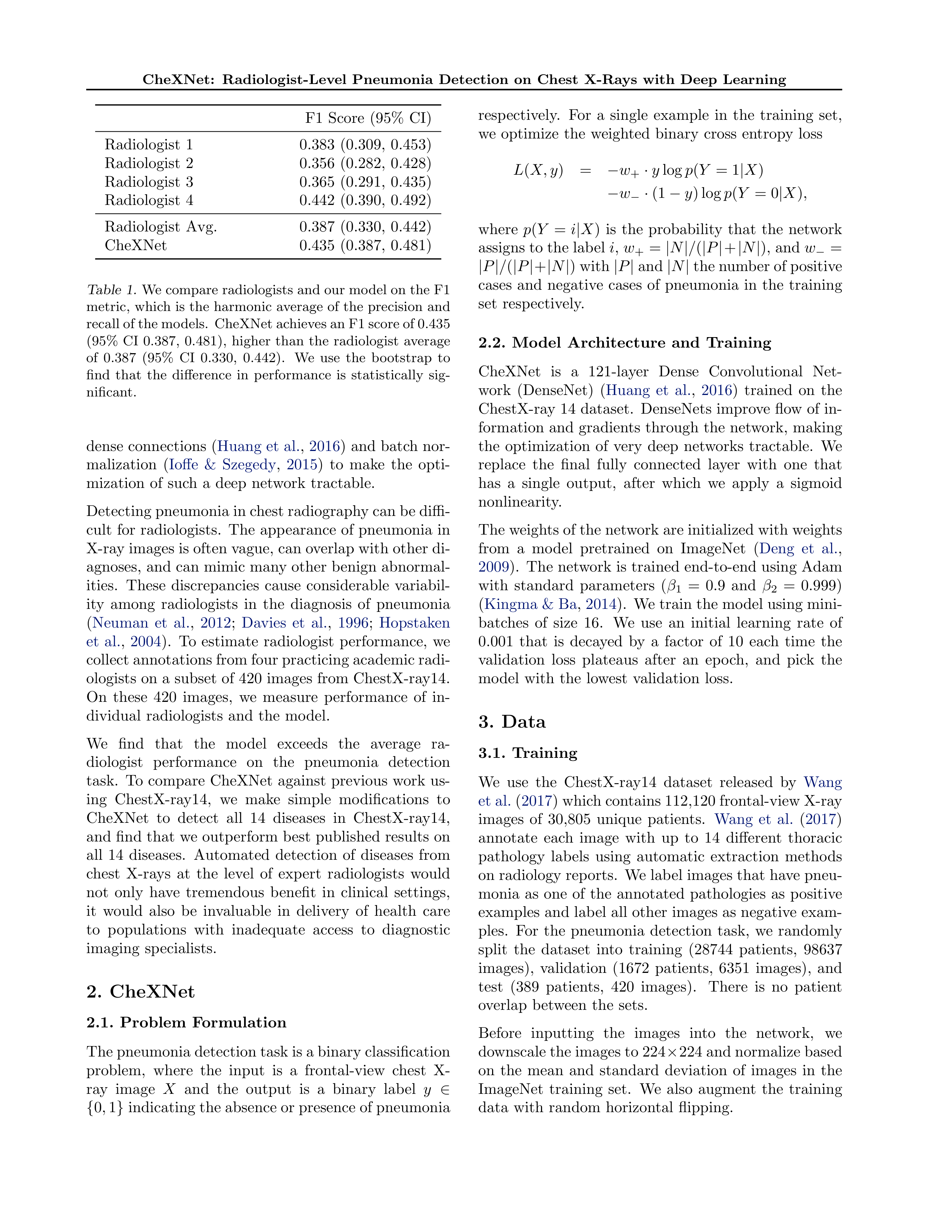 CheXNet Research Paper by Stanford University — page 2