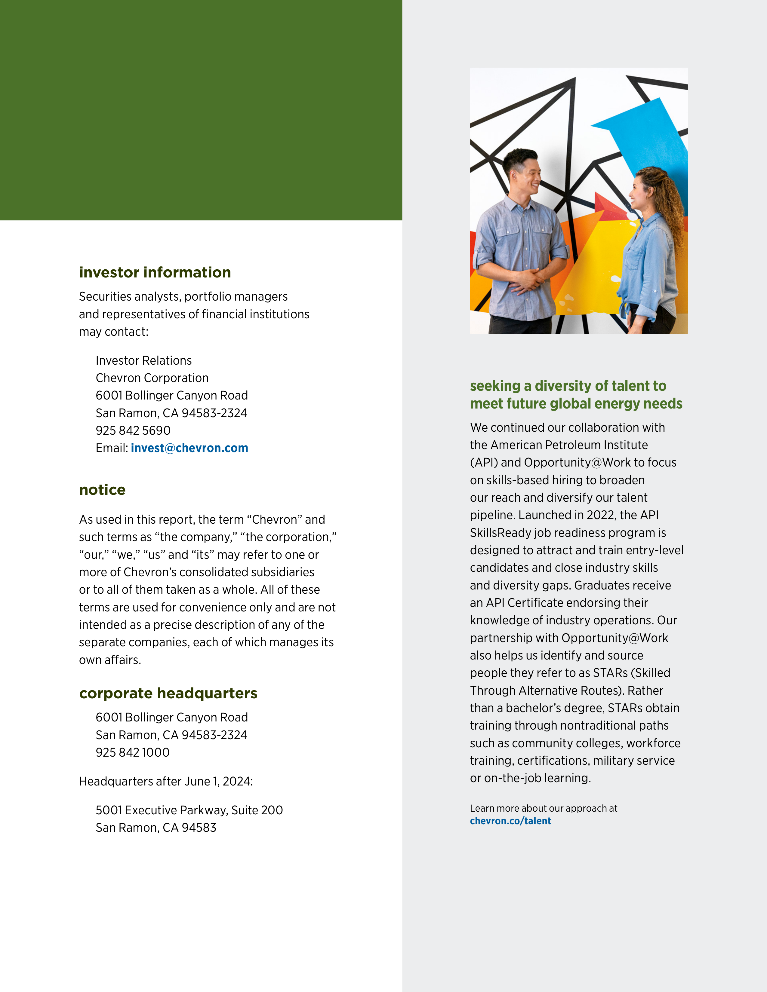 Chevron Annual Report — page 111