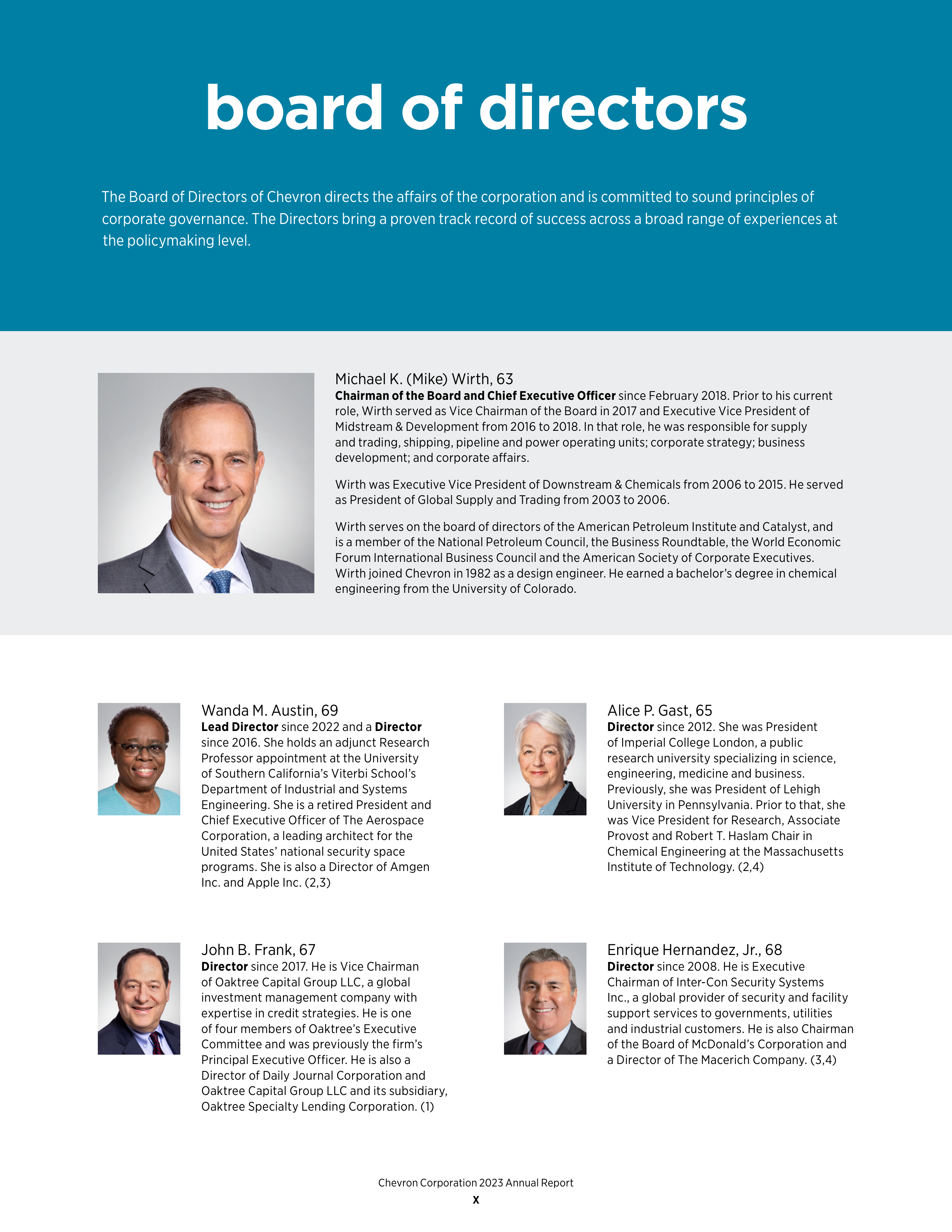 Chevron Annual Report — page 12