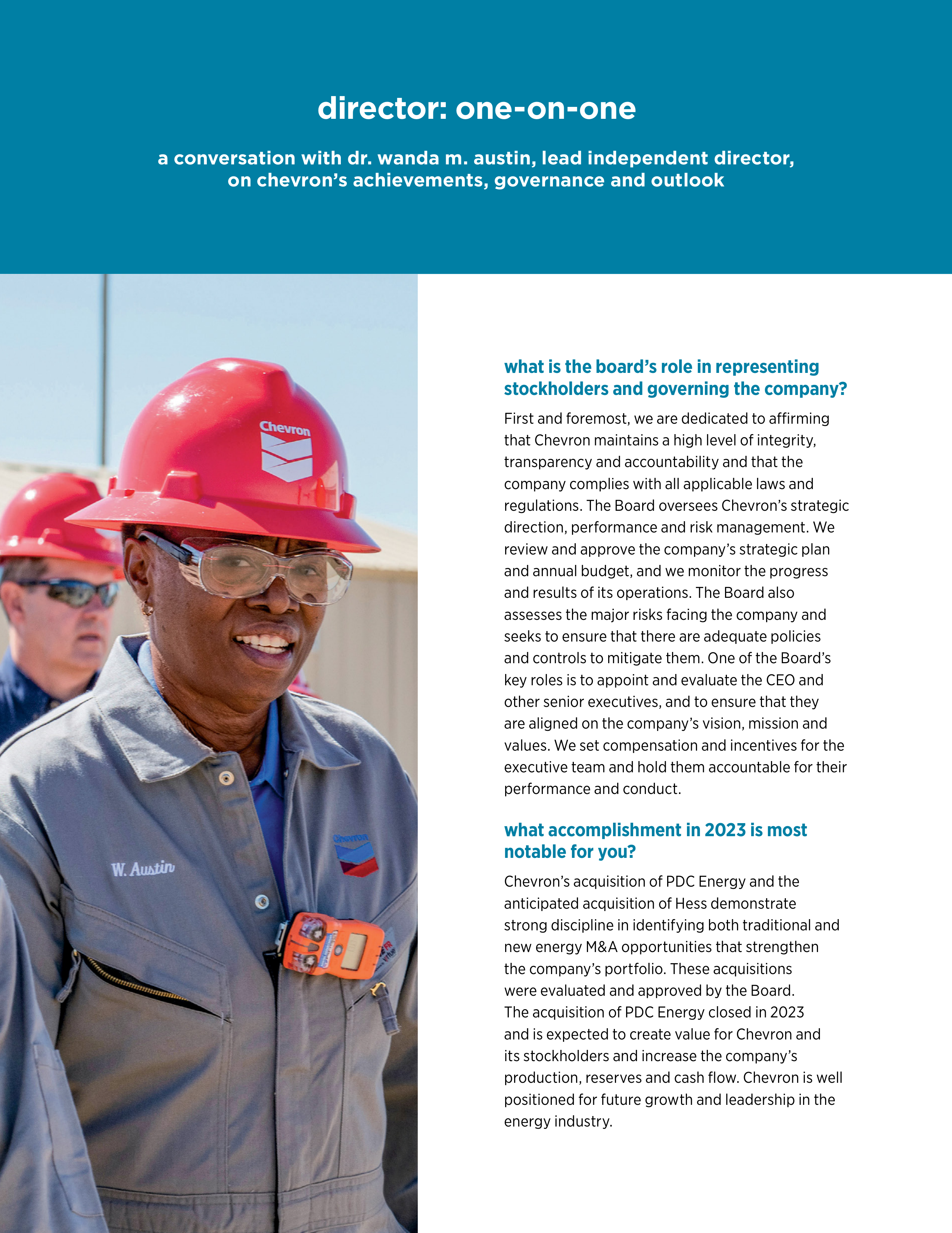 Chevron Annual Report — page 14