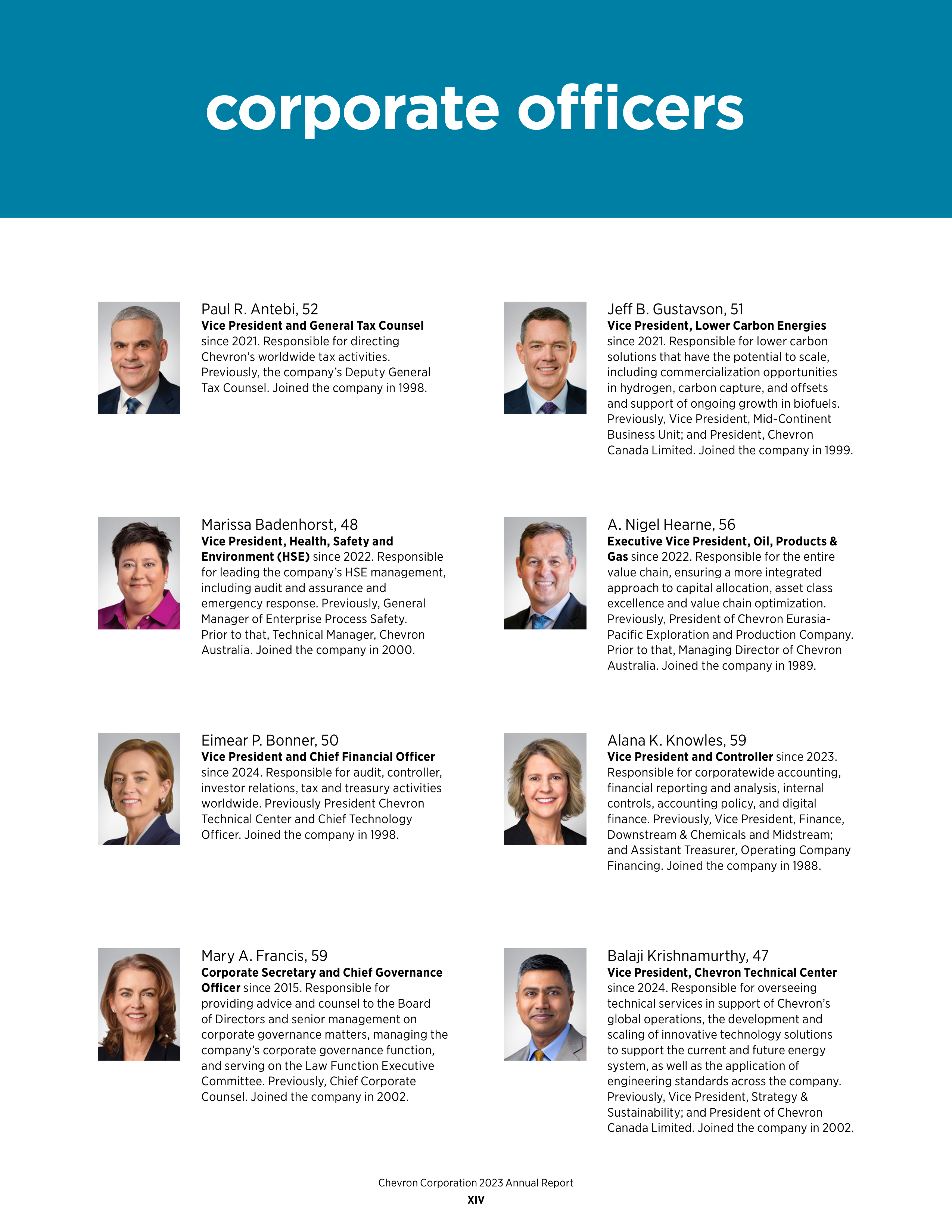 Chevron Annual Report — page 16