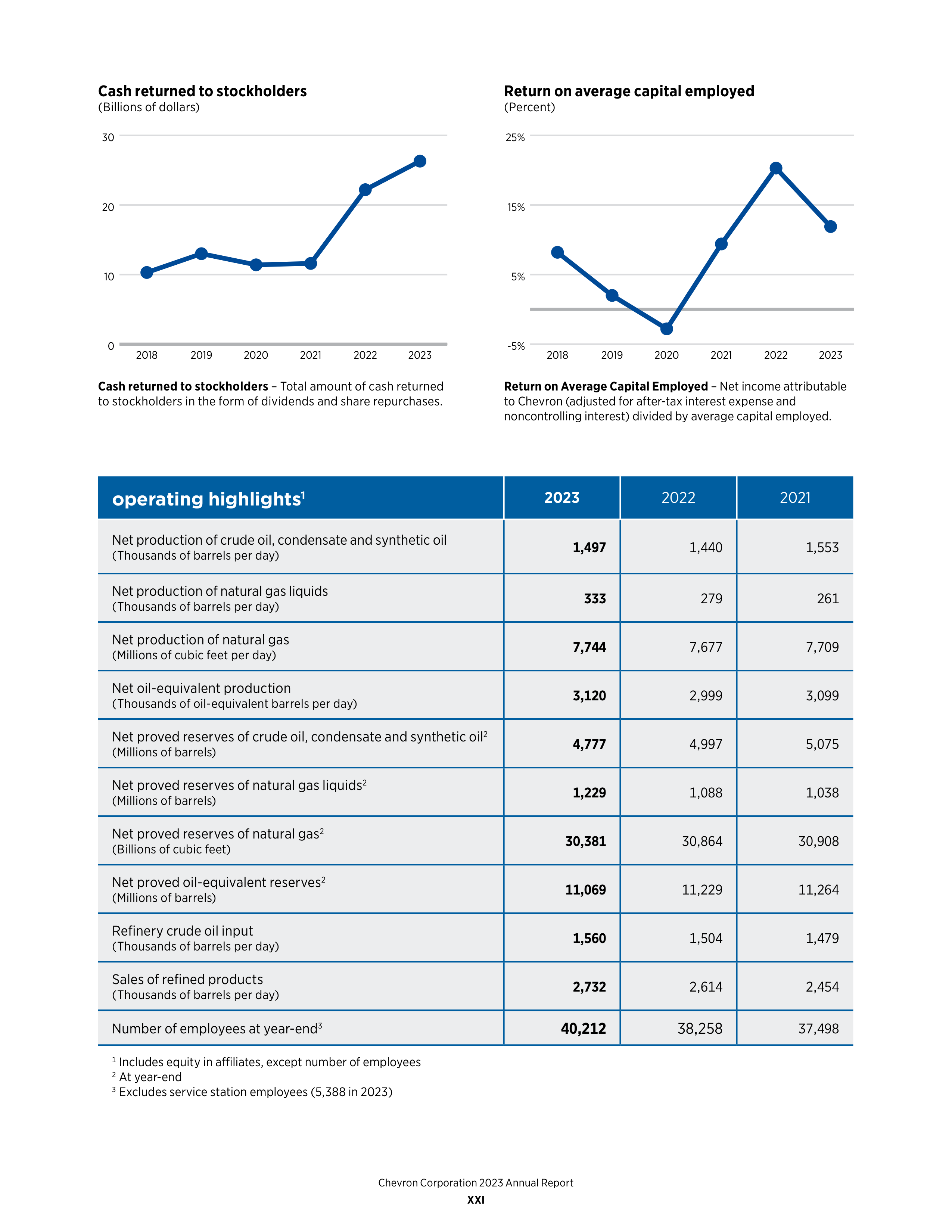 Chevron Annual Report — page 23