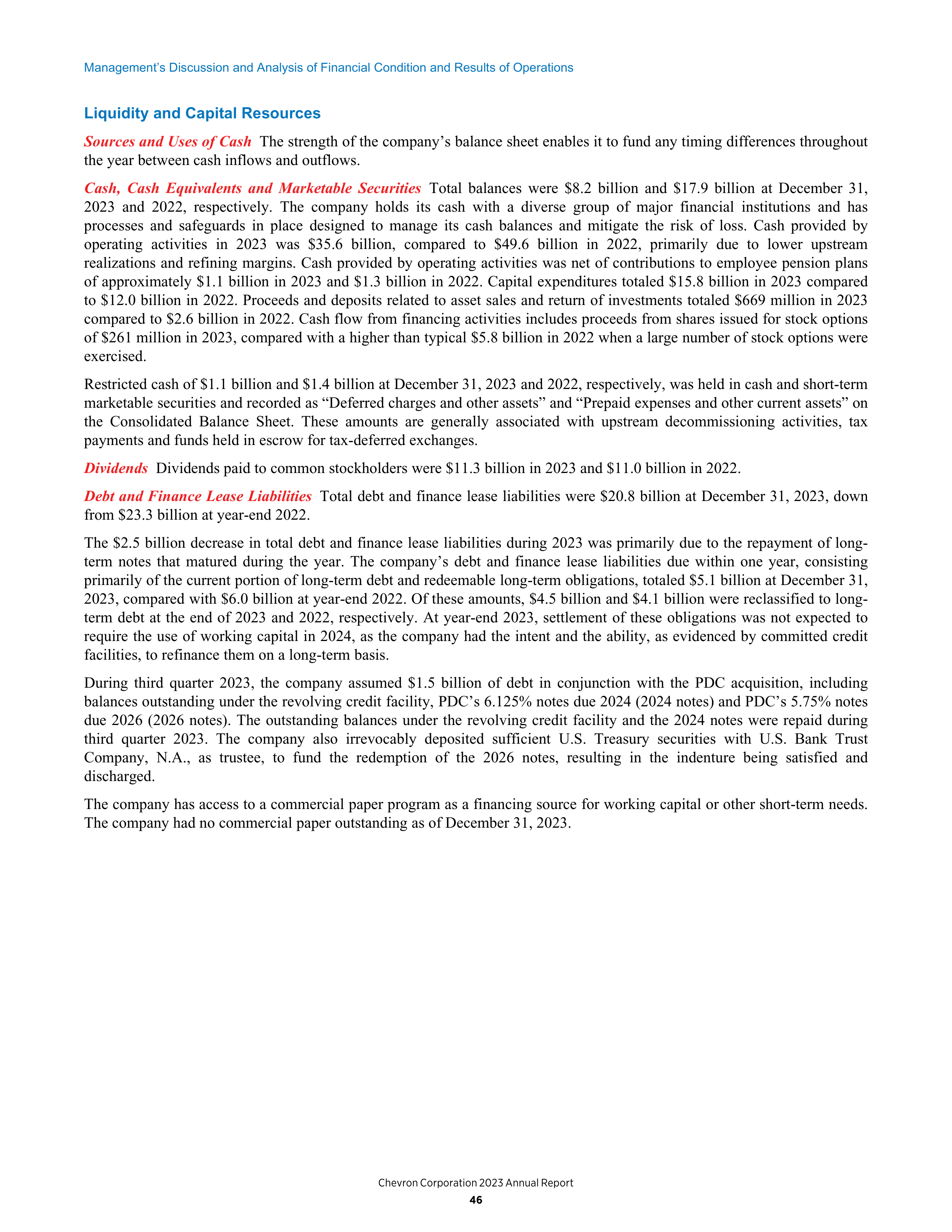 Chevron Annual Report — page 38