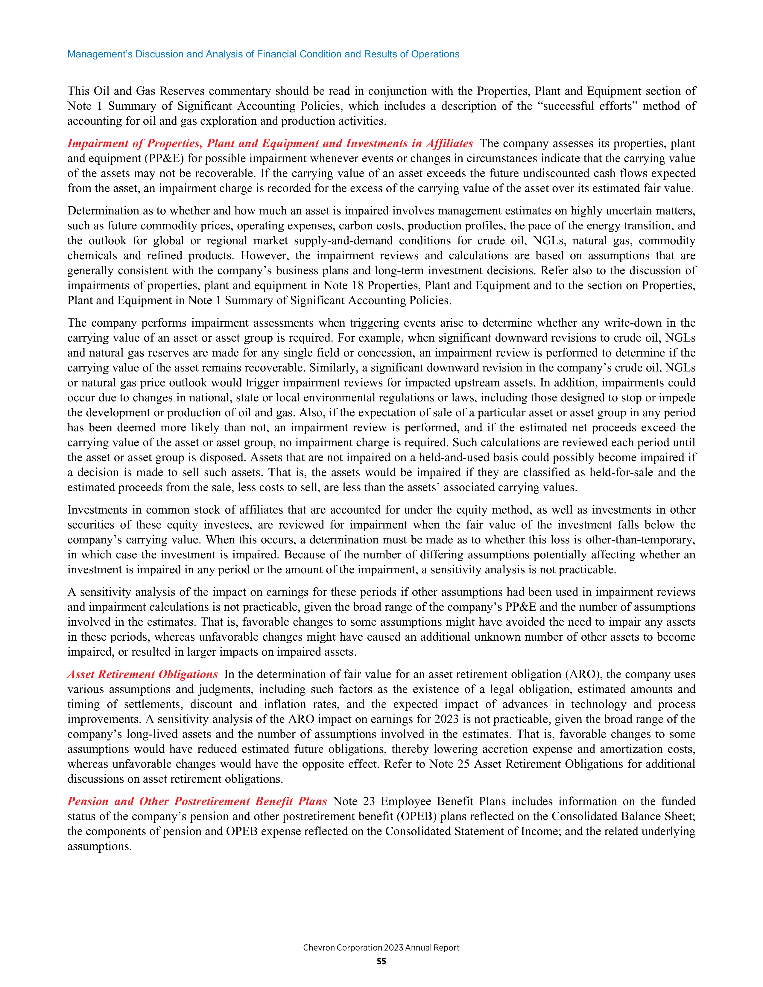 Chevron Annual Report — page 47