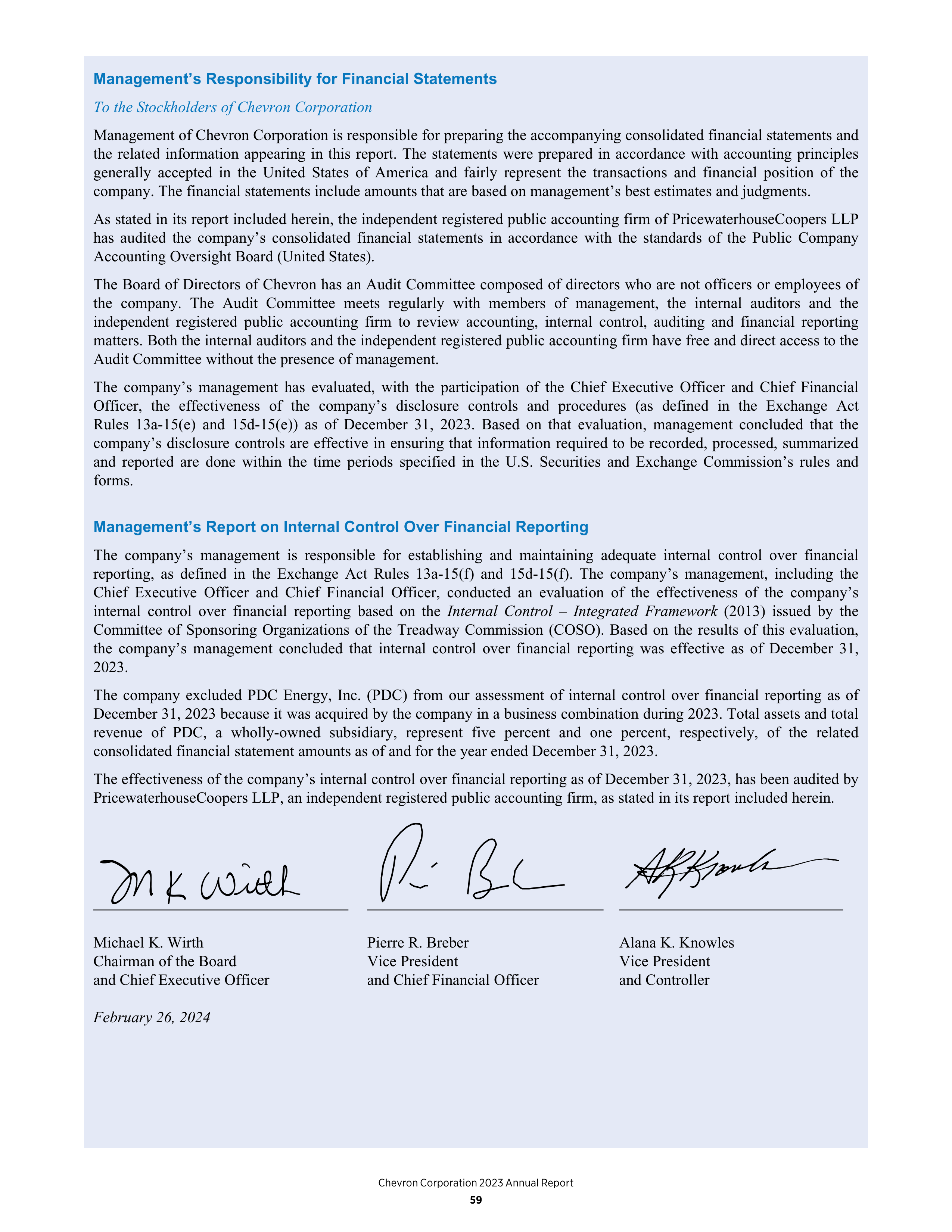 Chevron Annual Report — page 51