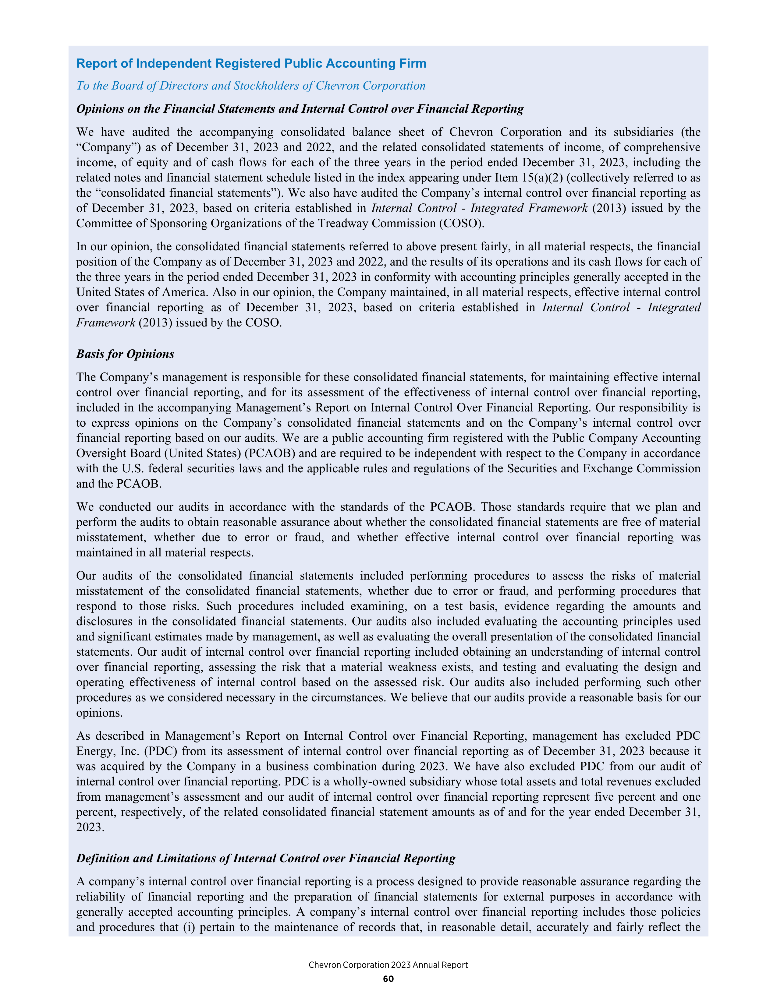 Chevron Annual Report — page 52