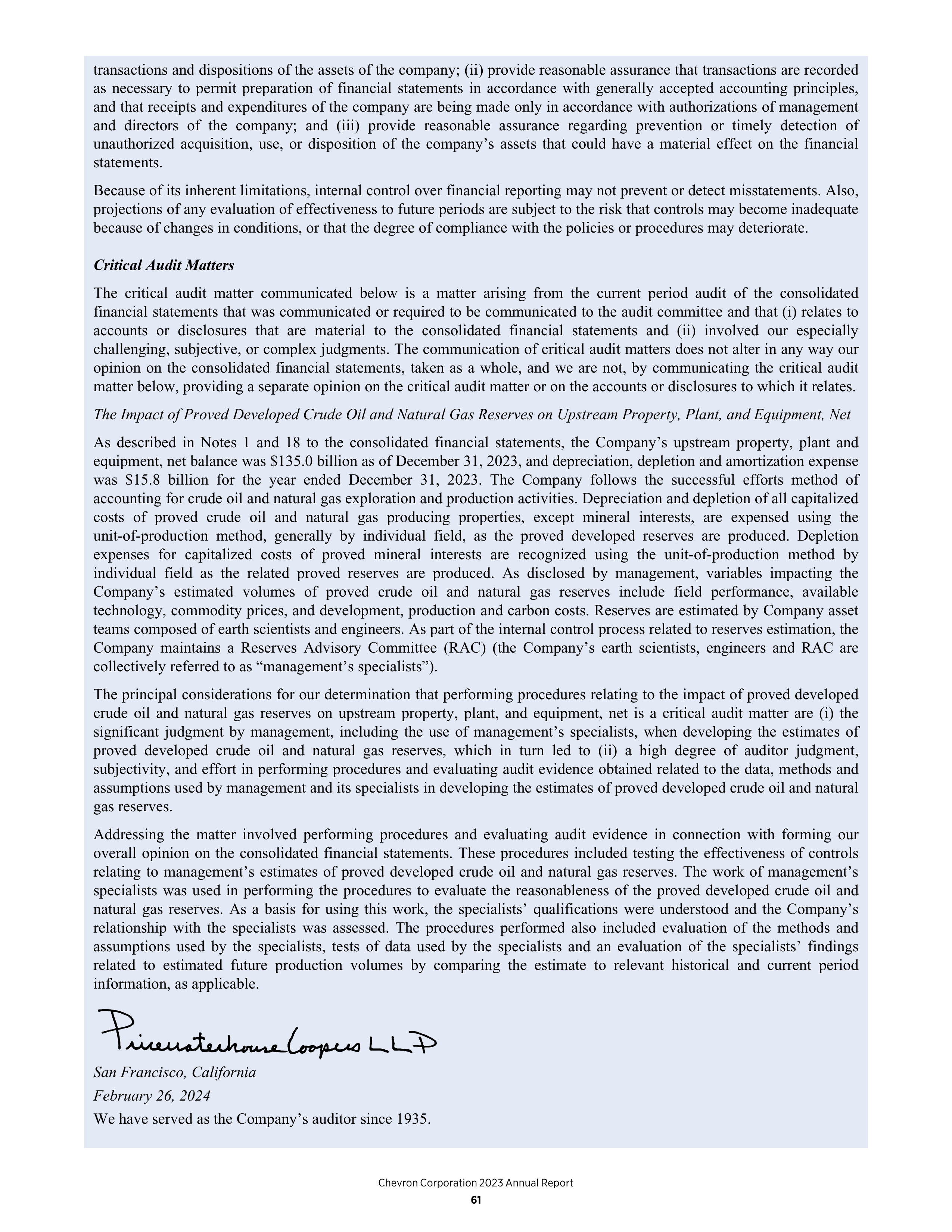 Chevron Annual Report — page 53