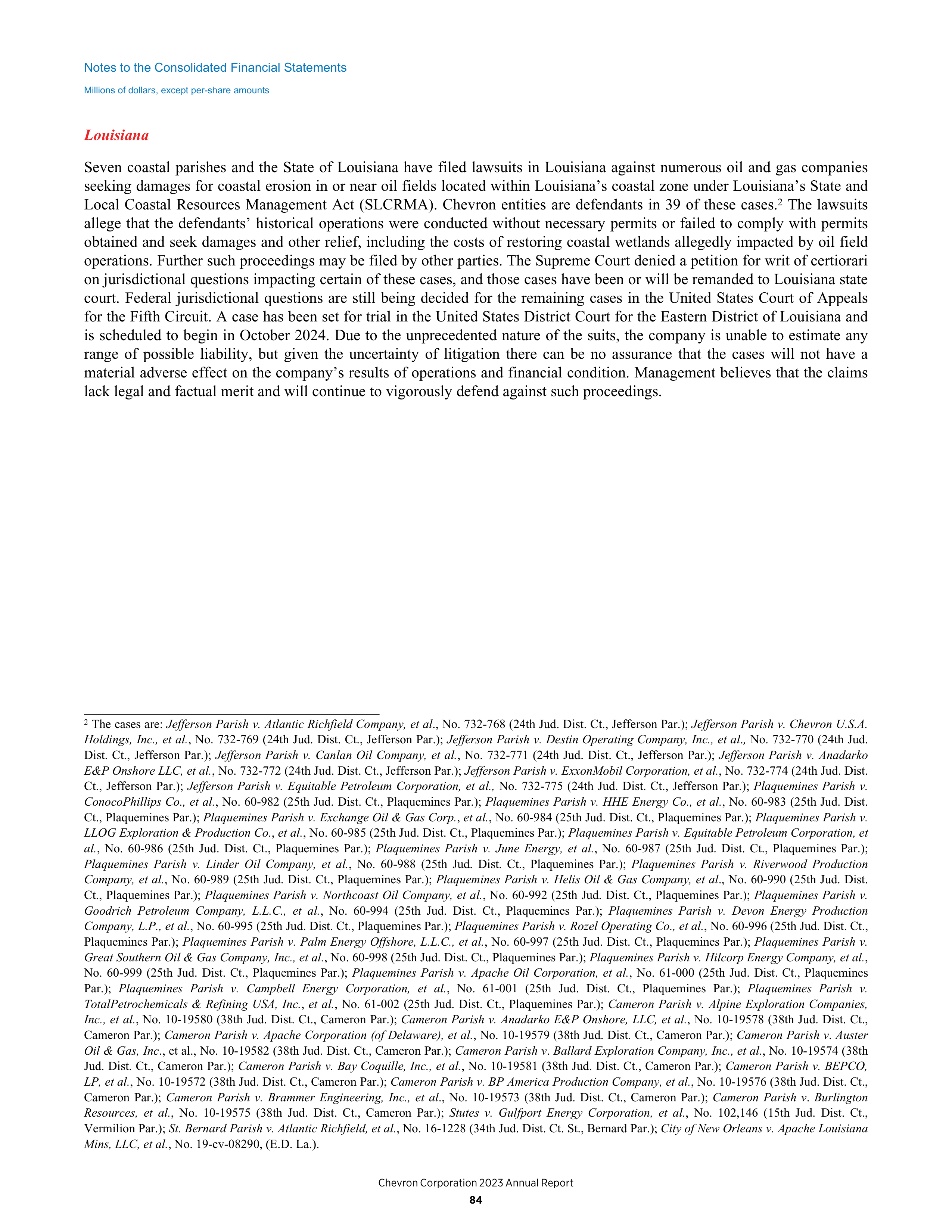 Chevron Annual Report — page 76
