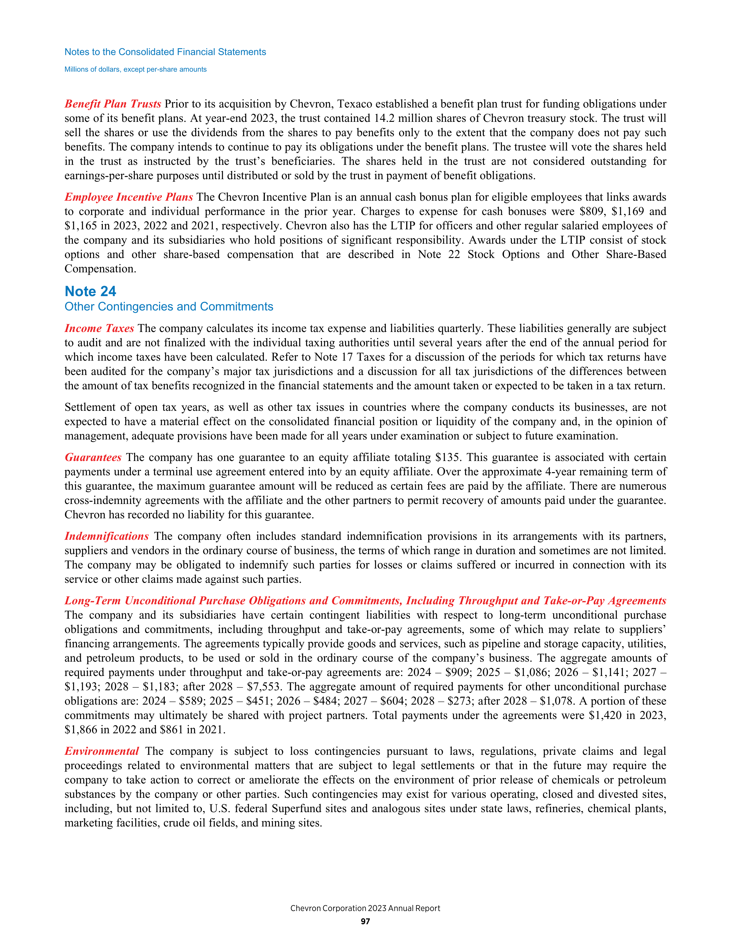 Chevron Annual Report — page 89