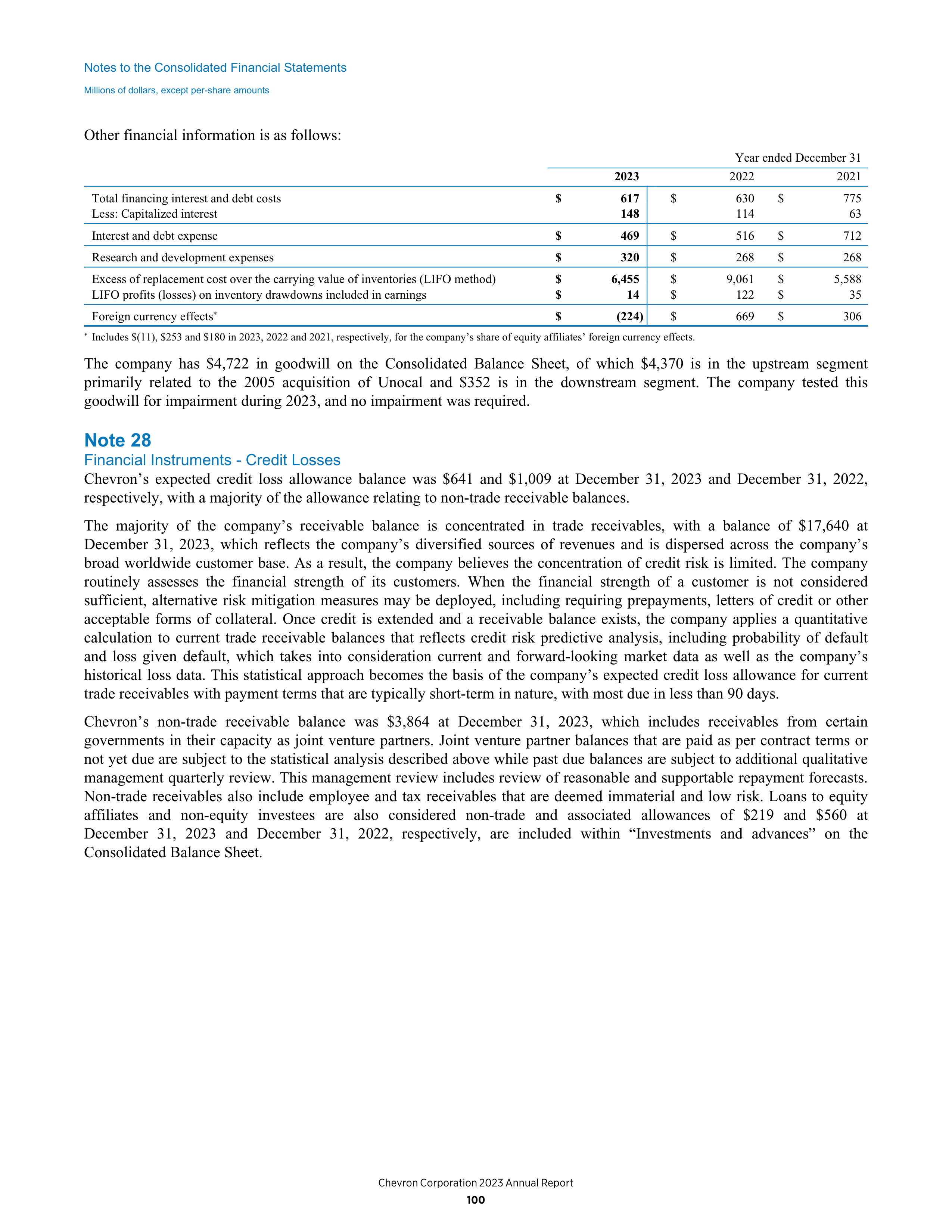 Chevron Annual Report — page 92