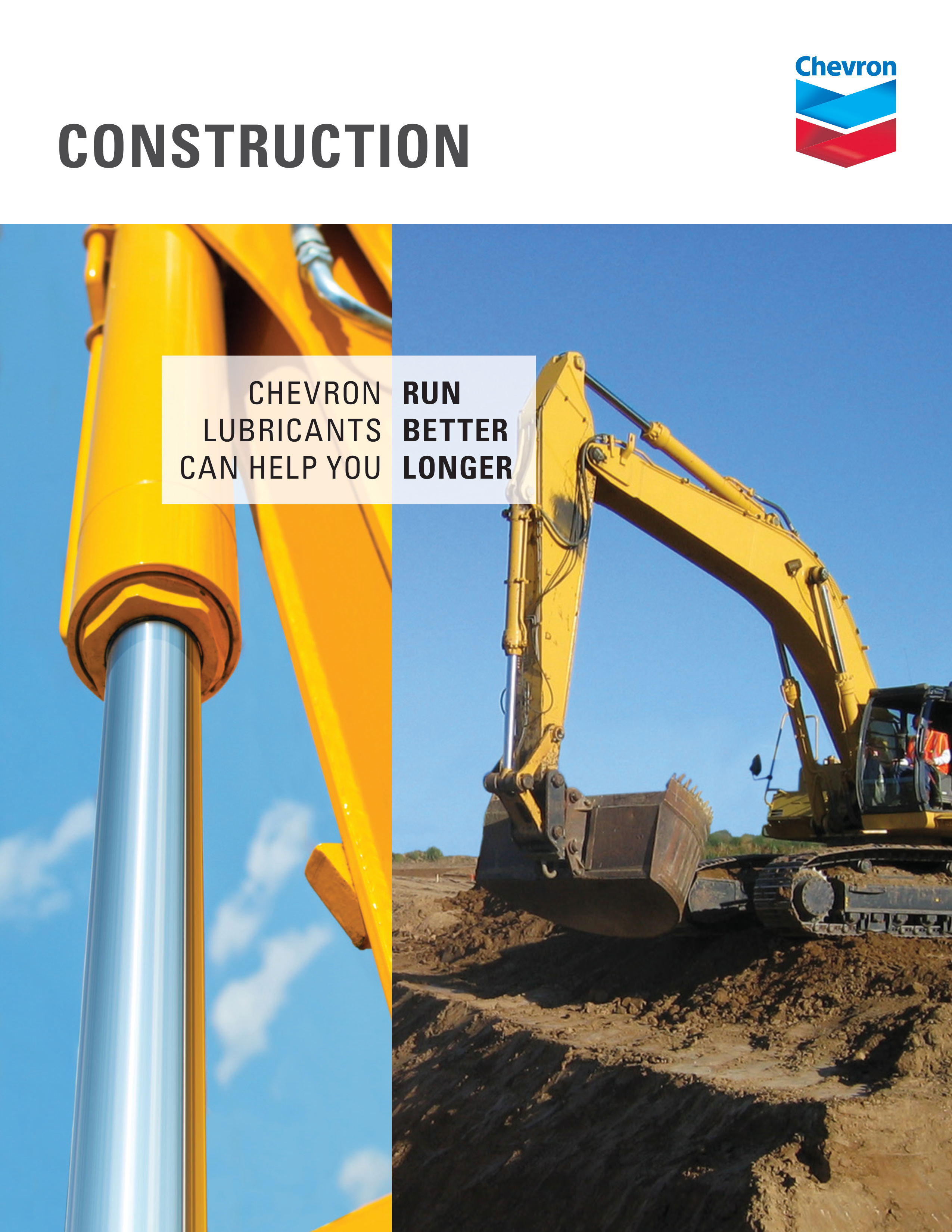 Chevron Construction Lubricants Brochure — page 1