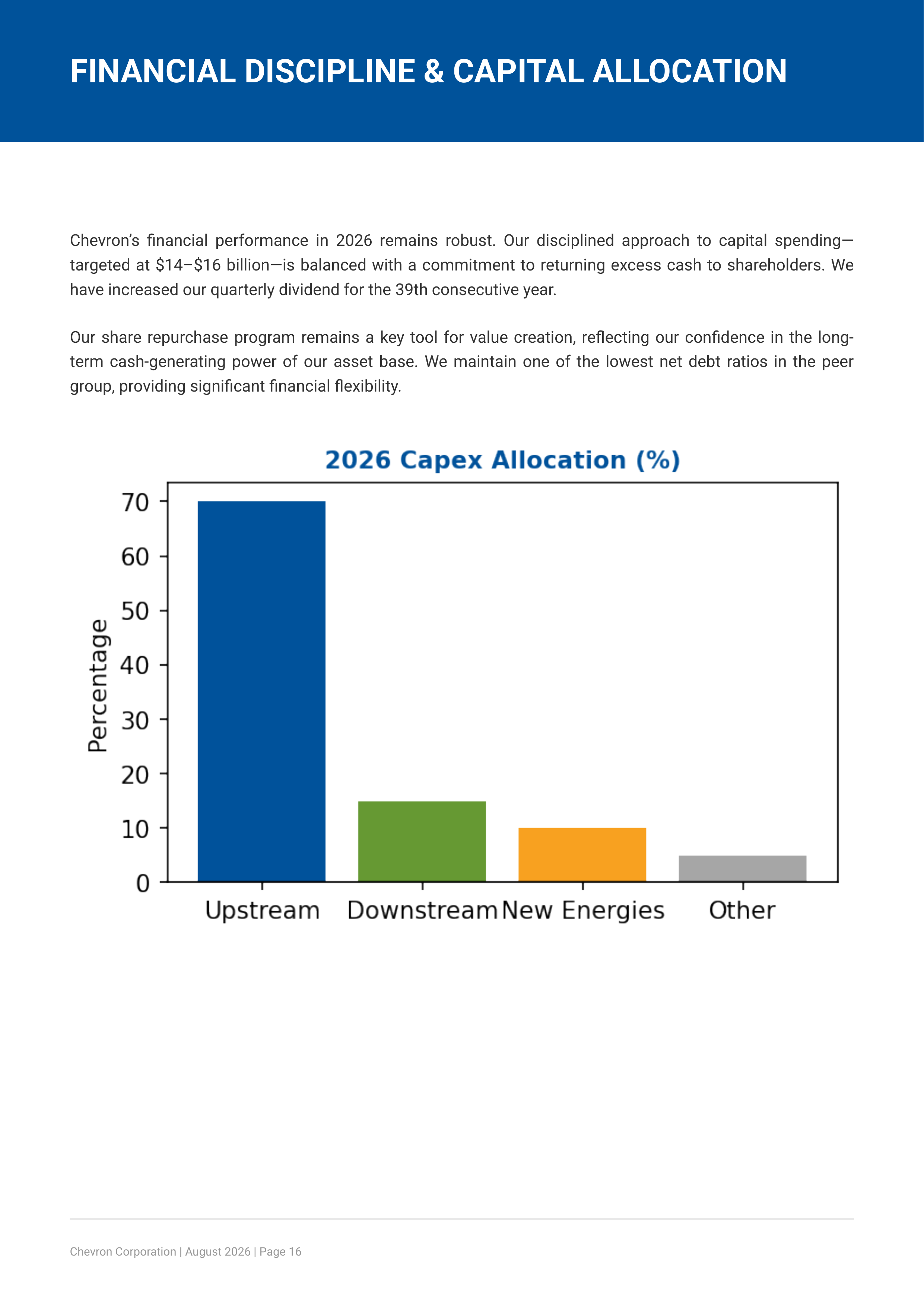Chevron Corporation’s Global Upstream and Downstream Energy Segment Portfolio — page 16