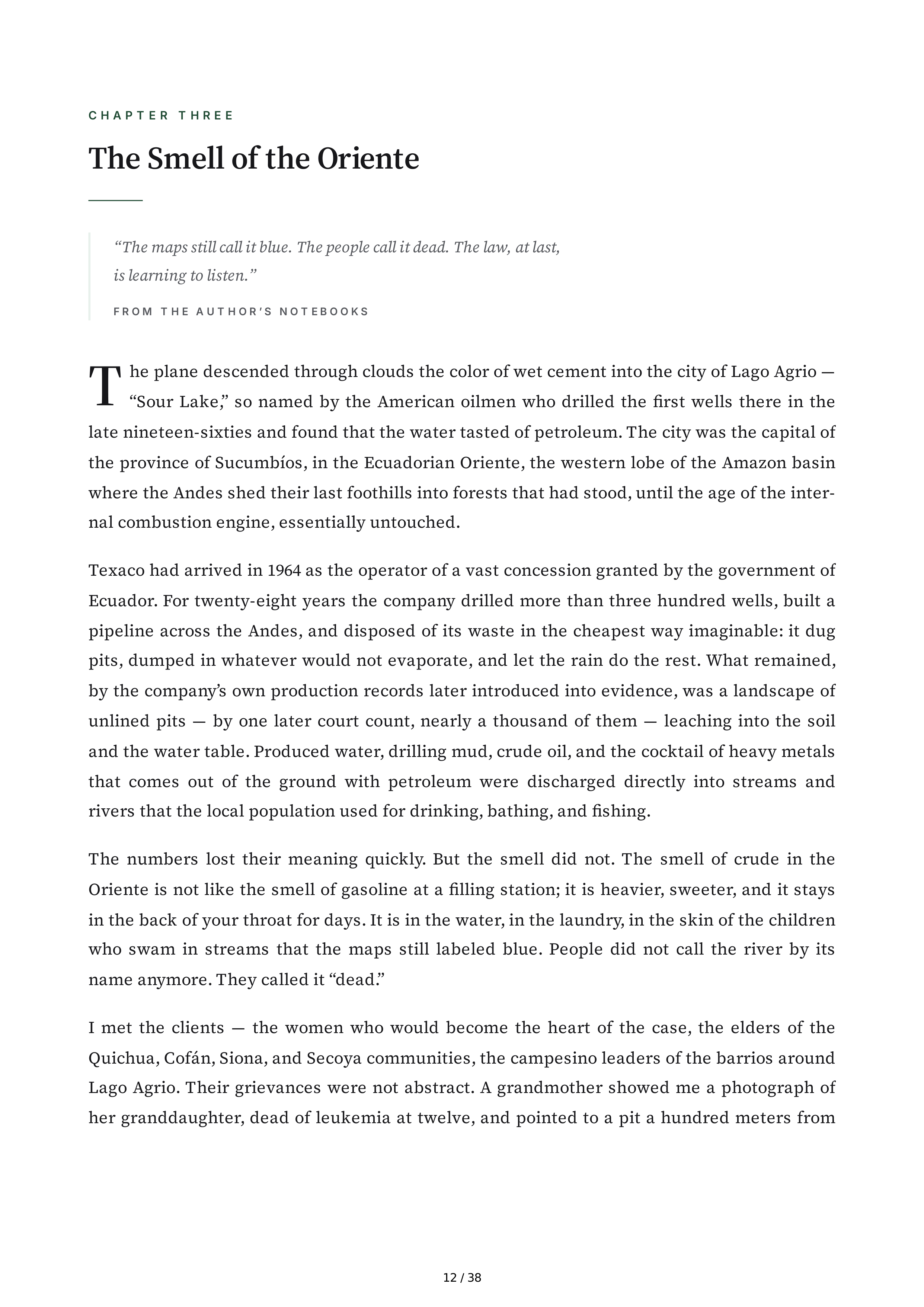 Chevron Crude Justice How I Took on Big Oil and Won Biography — page 12