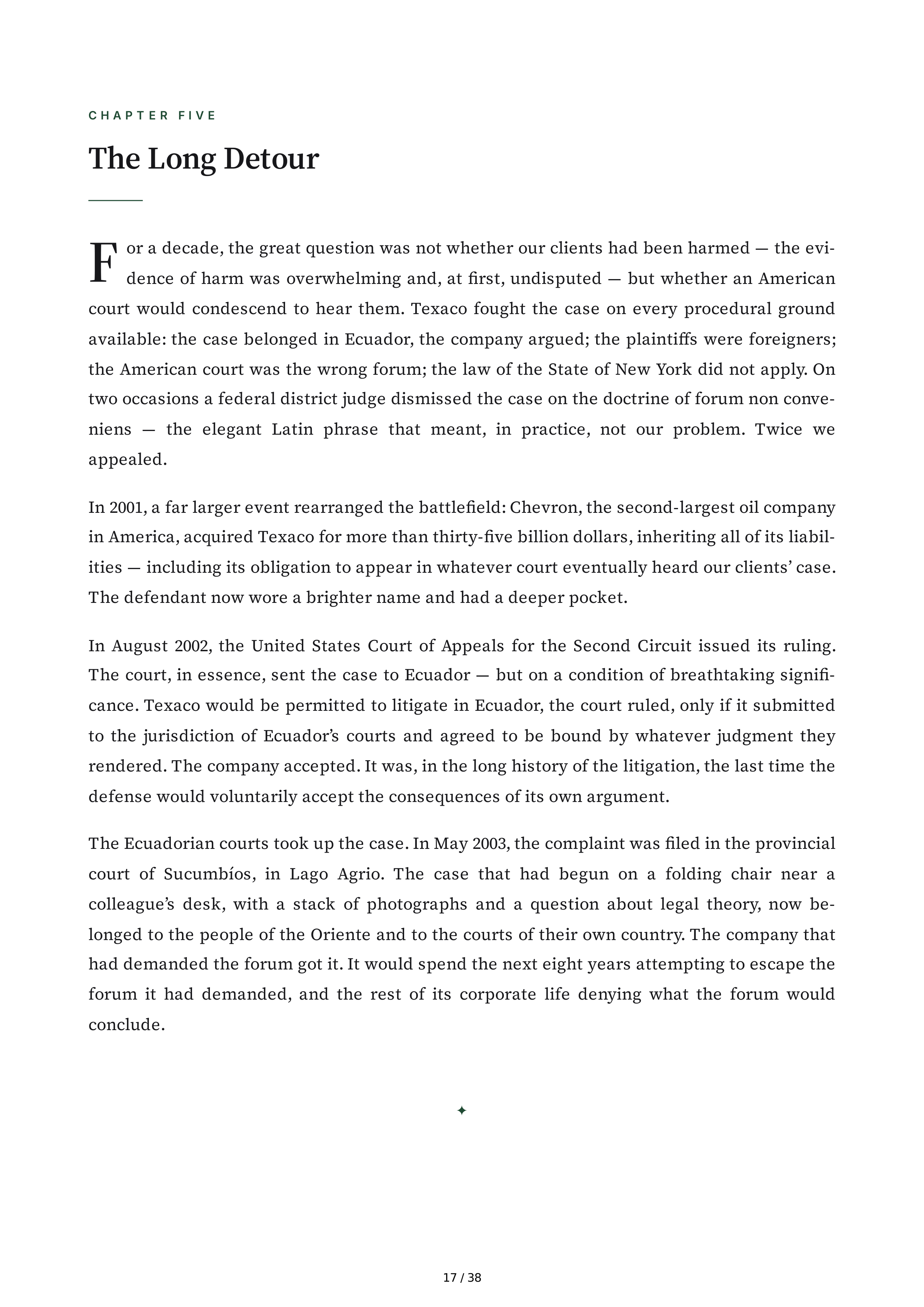 Chevron Crude Justice How I Took on Big Oil and Won Biography — page 17