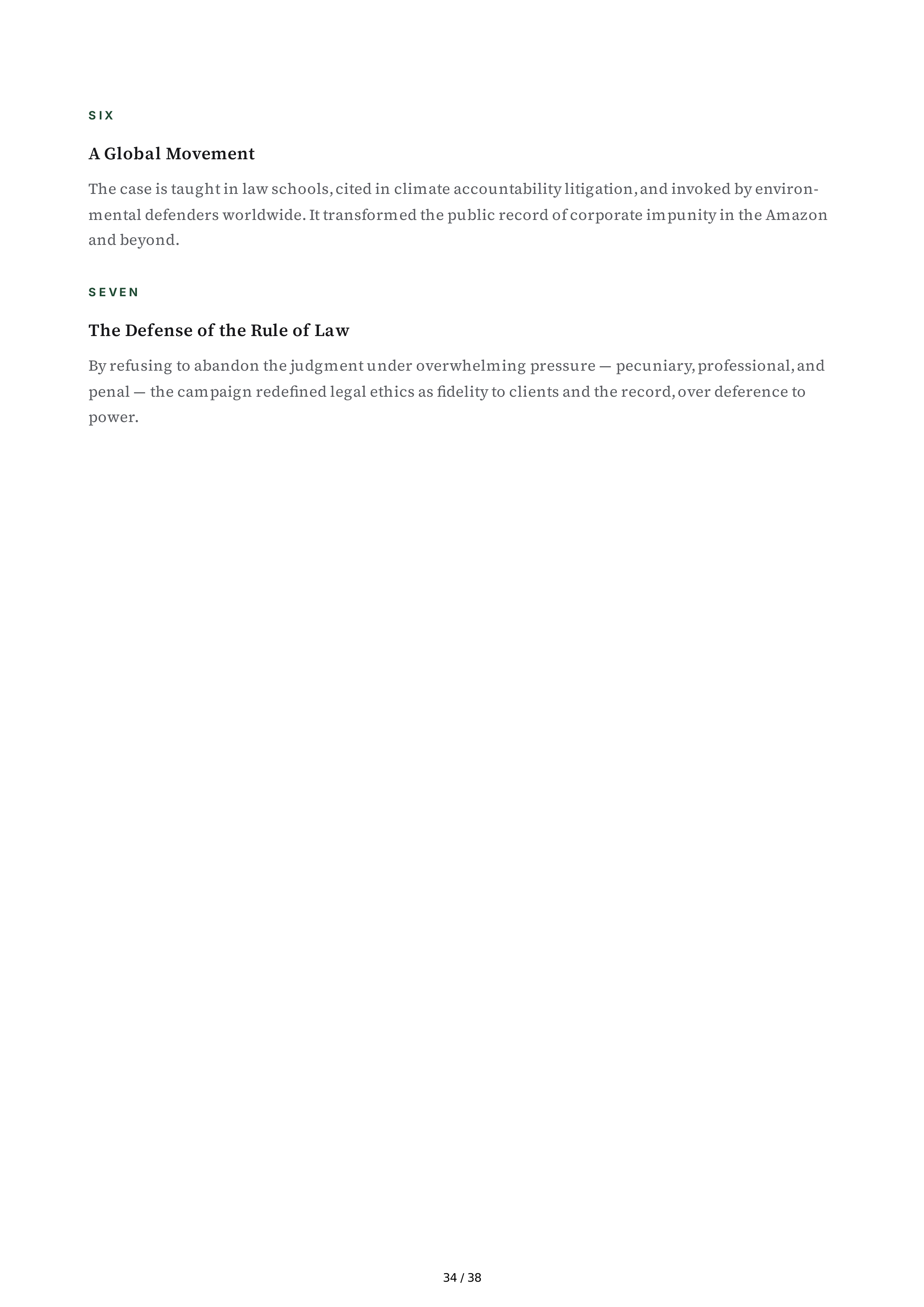 Chevron Crude Justice How I Took on Big Oil and Won Biography — page 34