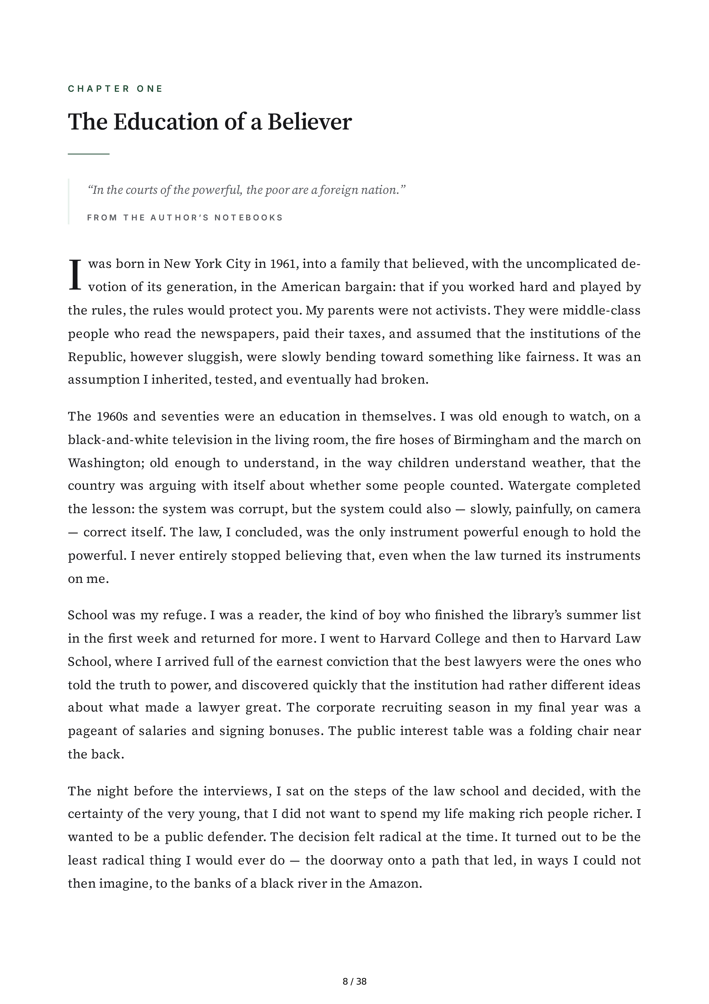 Chevron Crude Justice How I Took on Big Oil and Won Biography — page 8
