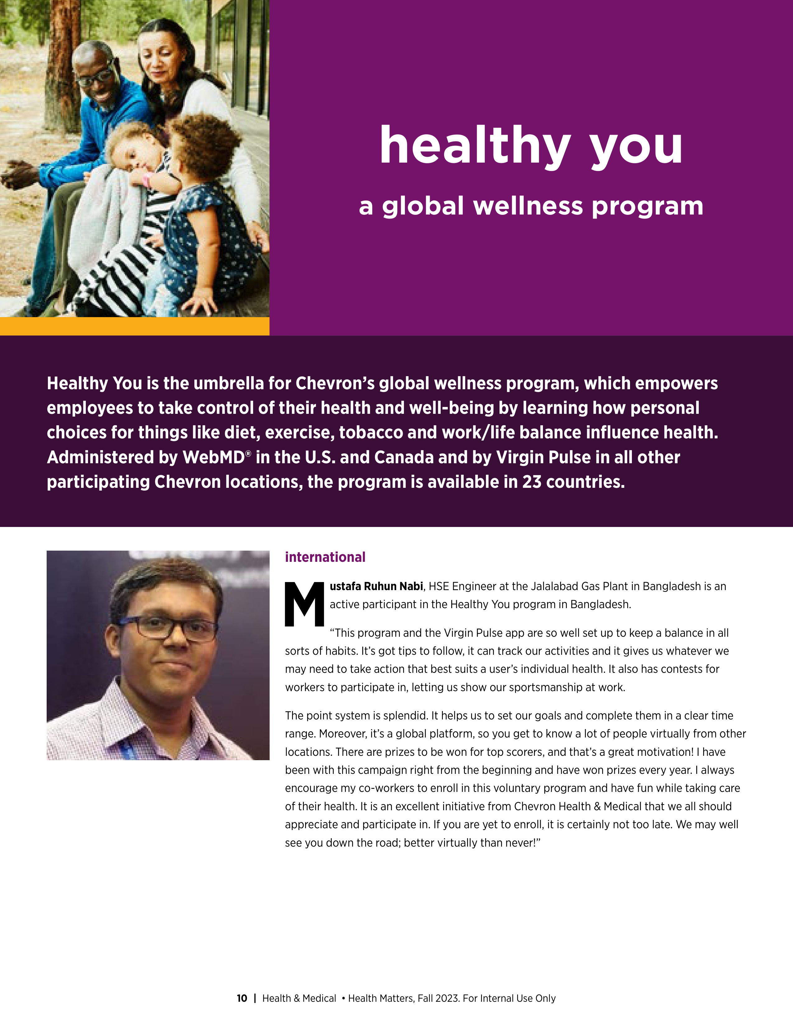 Chevron Health Matters Magazine — page 10