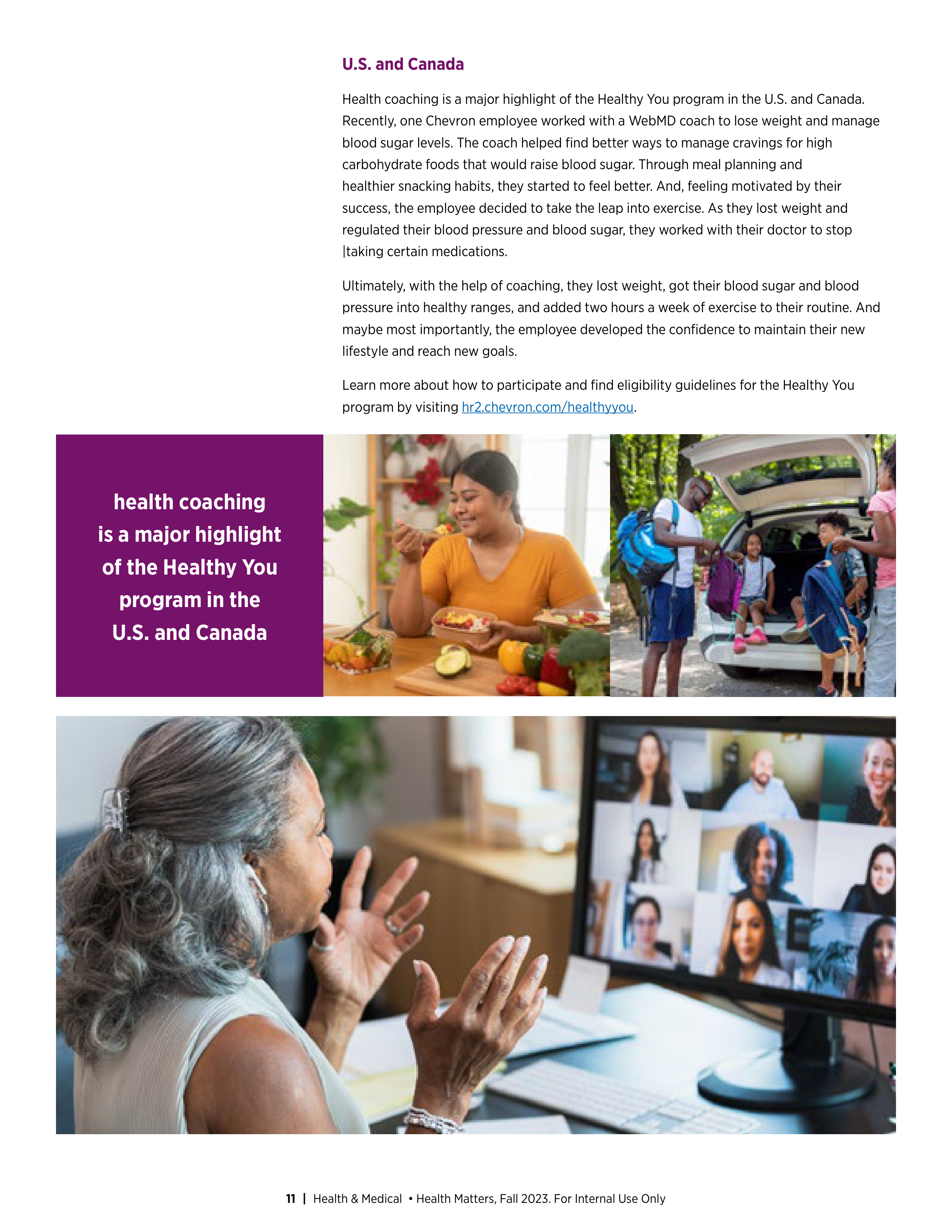 Chevron Health Matters Magazine — page 11