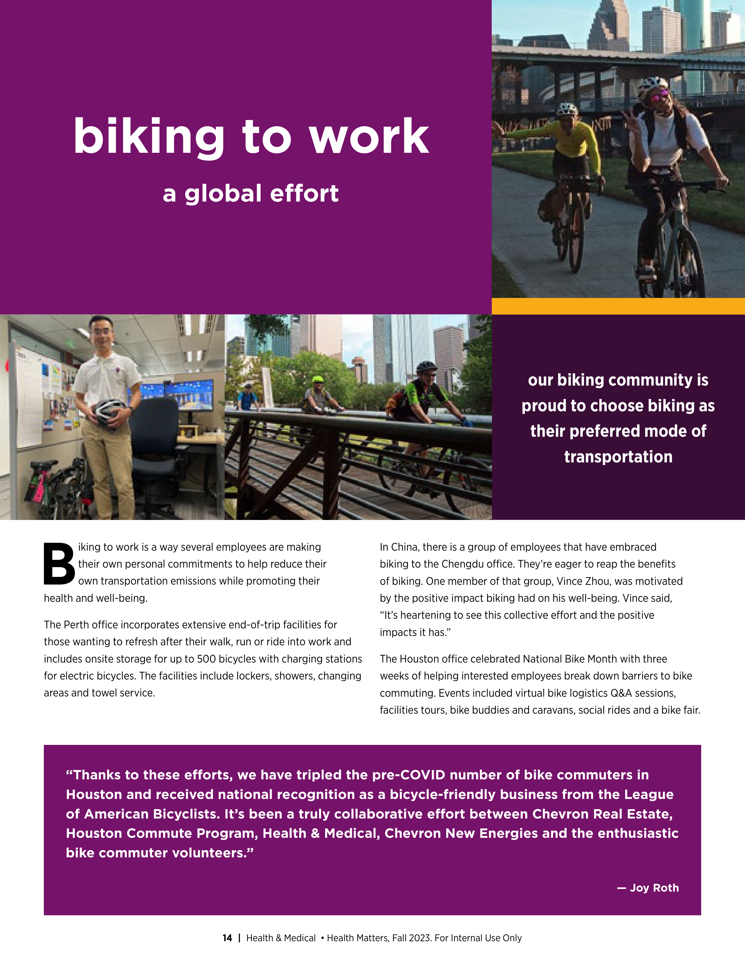 Chevron Health Matters Magazine — page 14