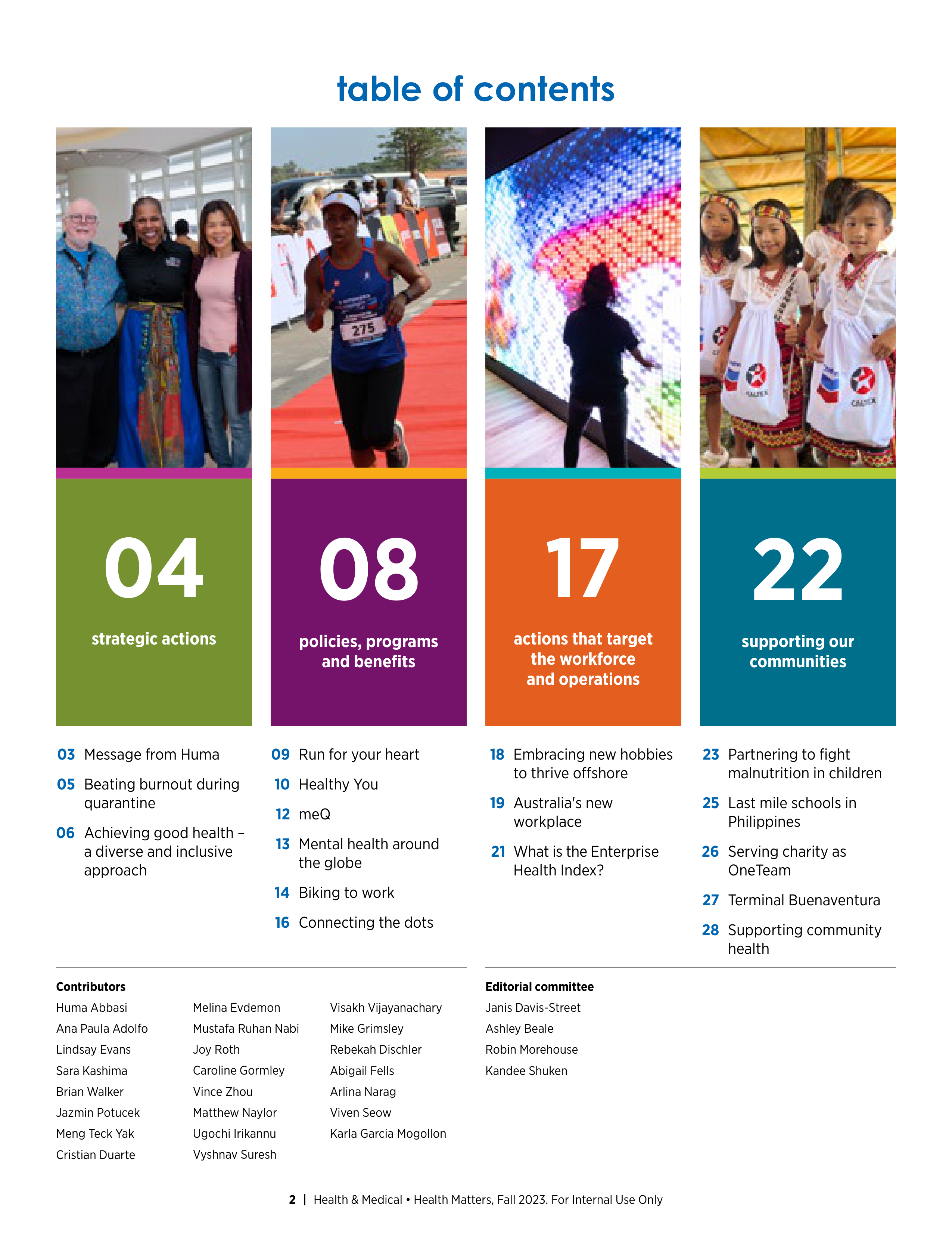Chevron Health Matters Magazine — page 2