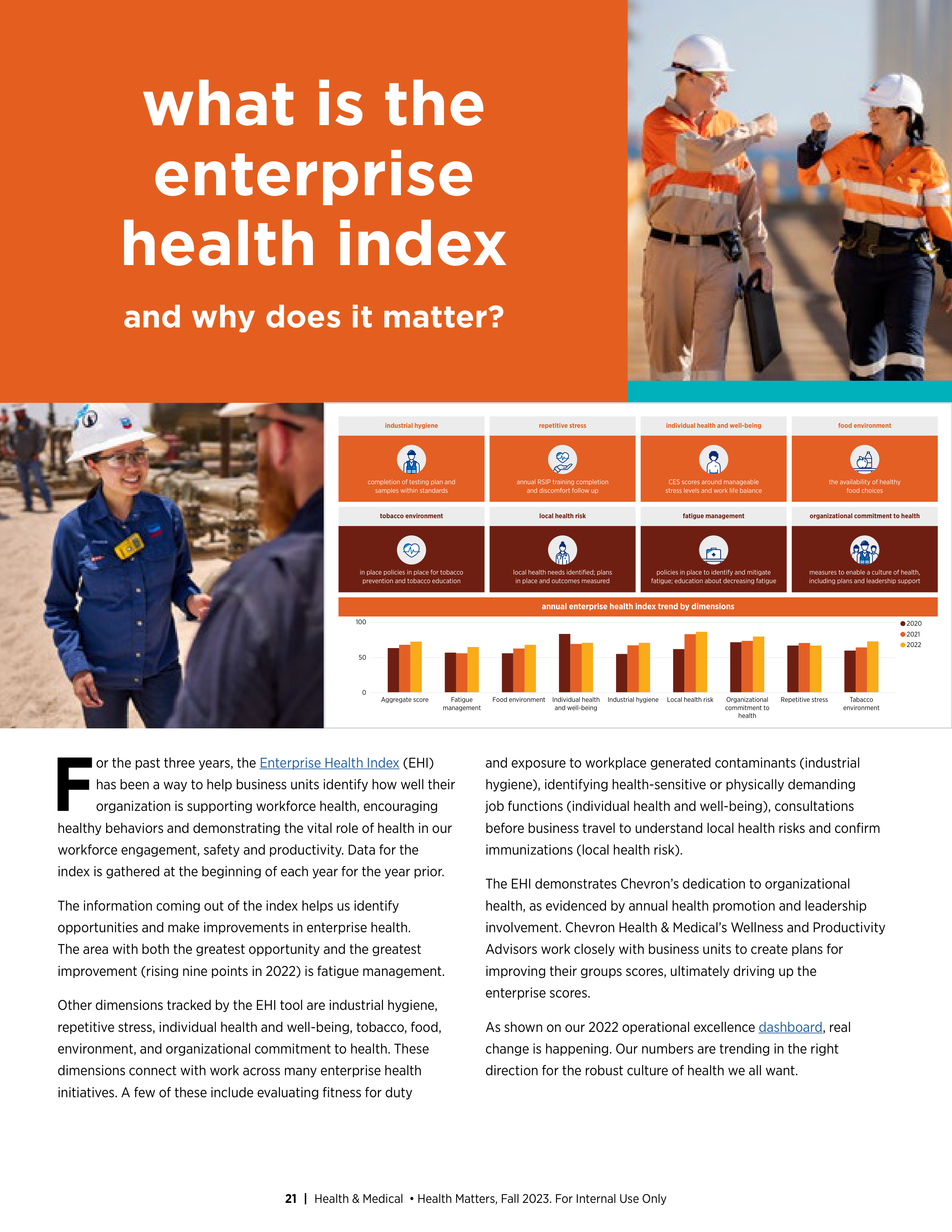 Chevron Health Matters Magazine — page 21