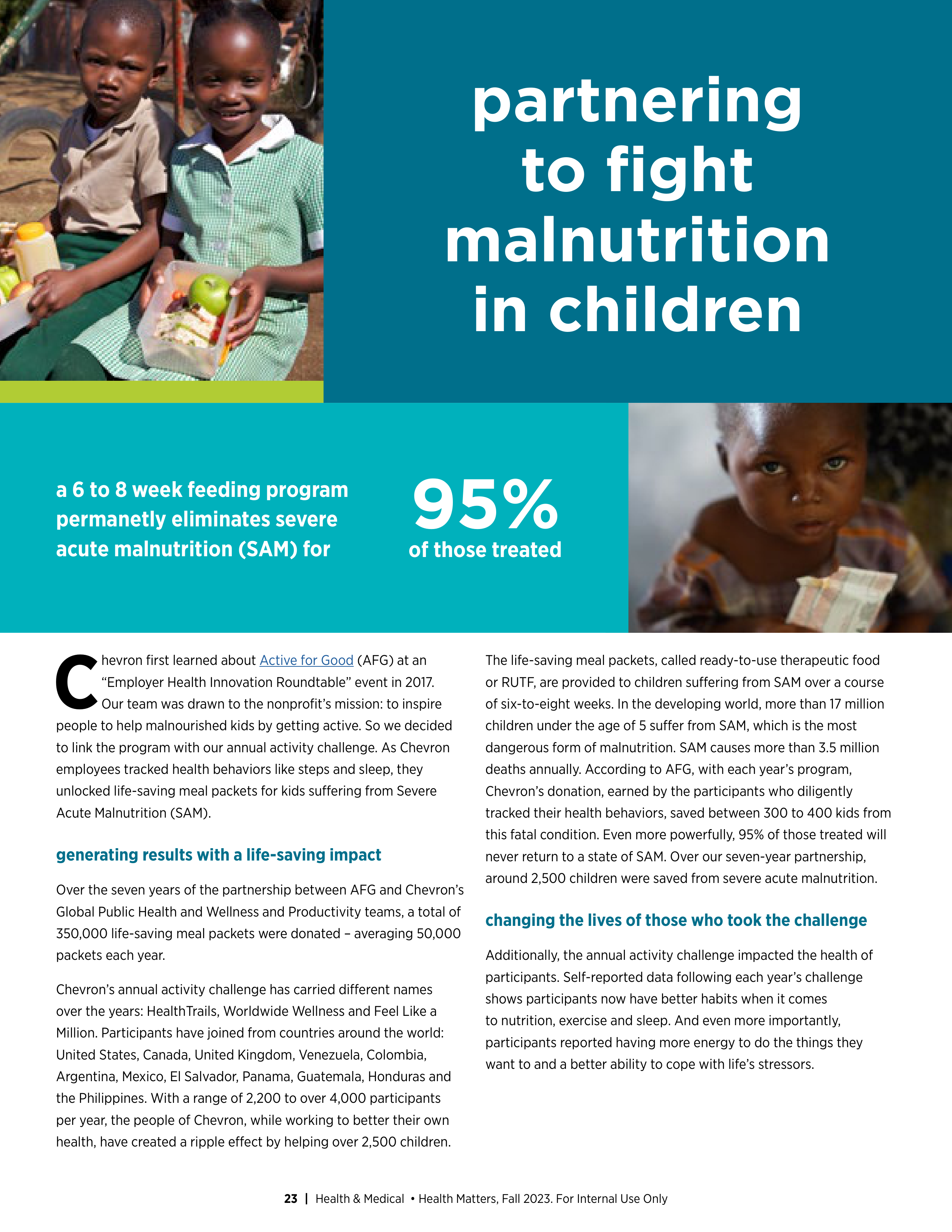 Chevron Health Matters Magazine — page 23