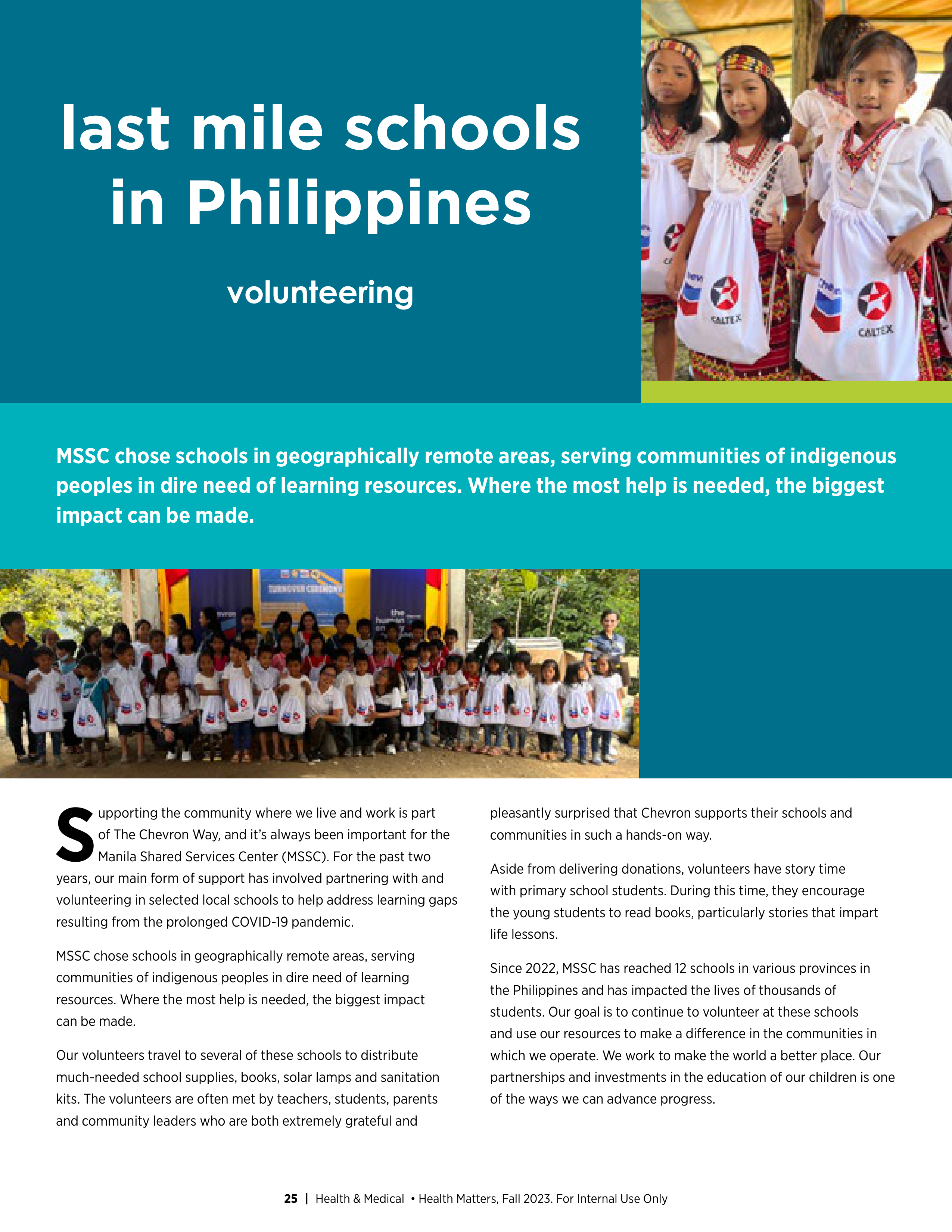 Chevron Health Matters Magazine — page 25